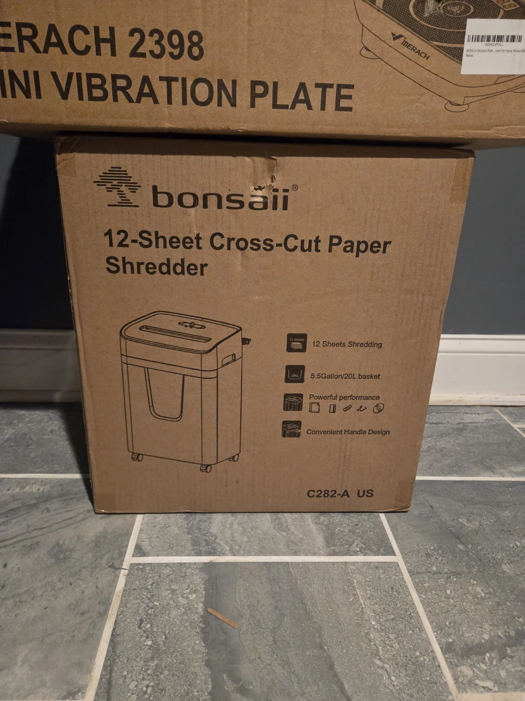 Bonsaii 12-Sheet Cross-Cut Paper Shredder - photo 2