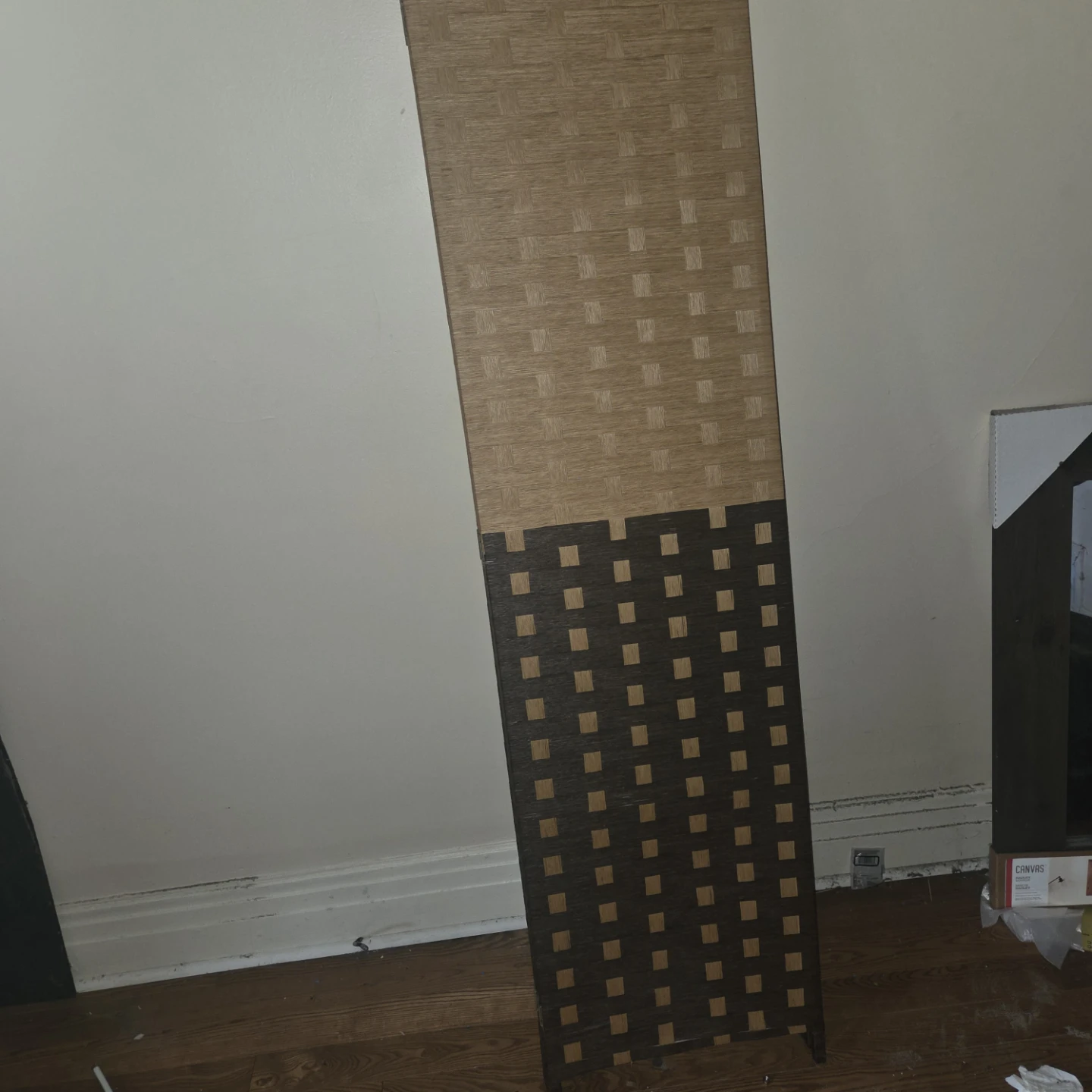 Four-Panel Woven Room Divider - photo 2