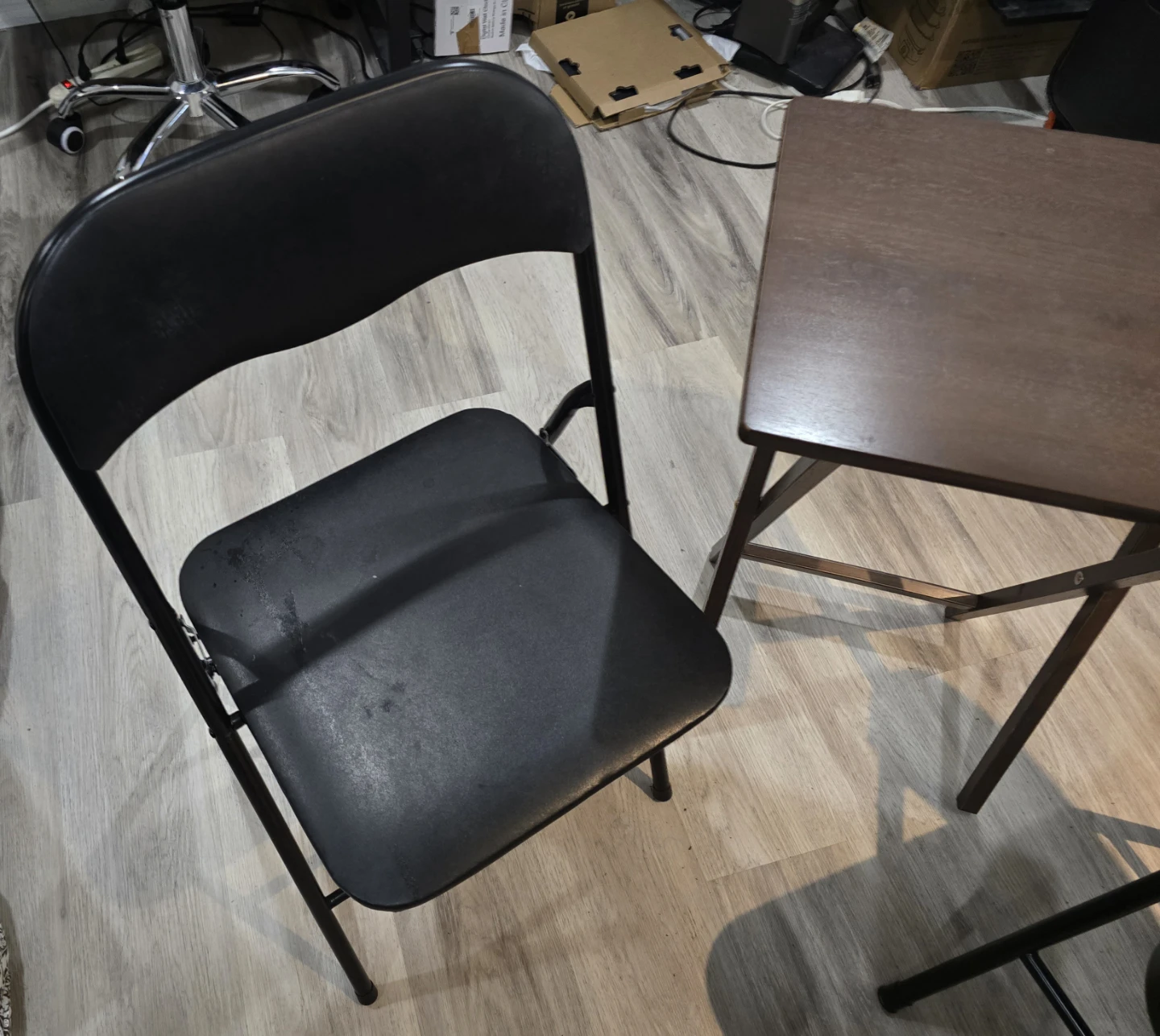 Folding Chair and Small Table Set - photo 2