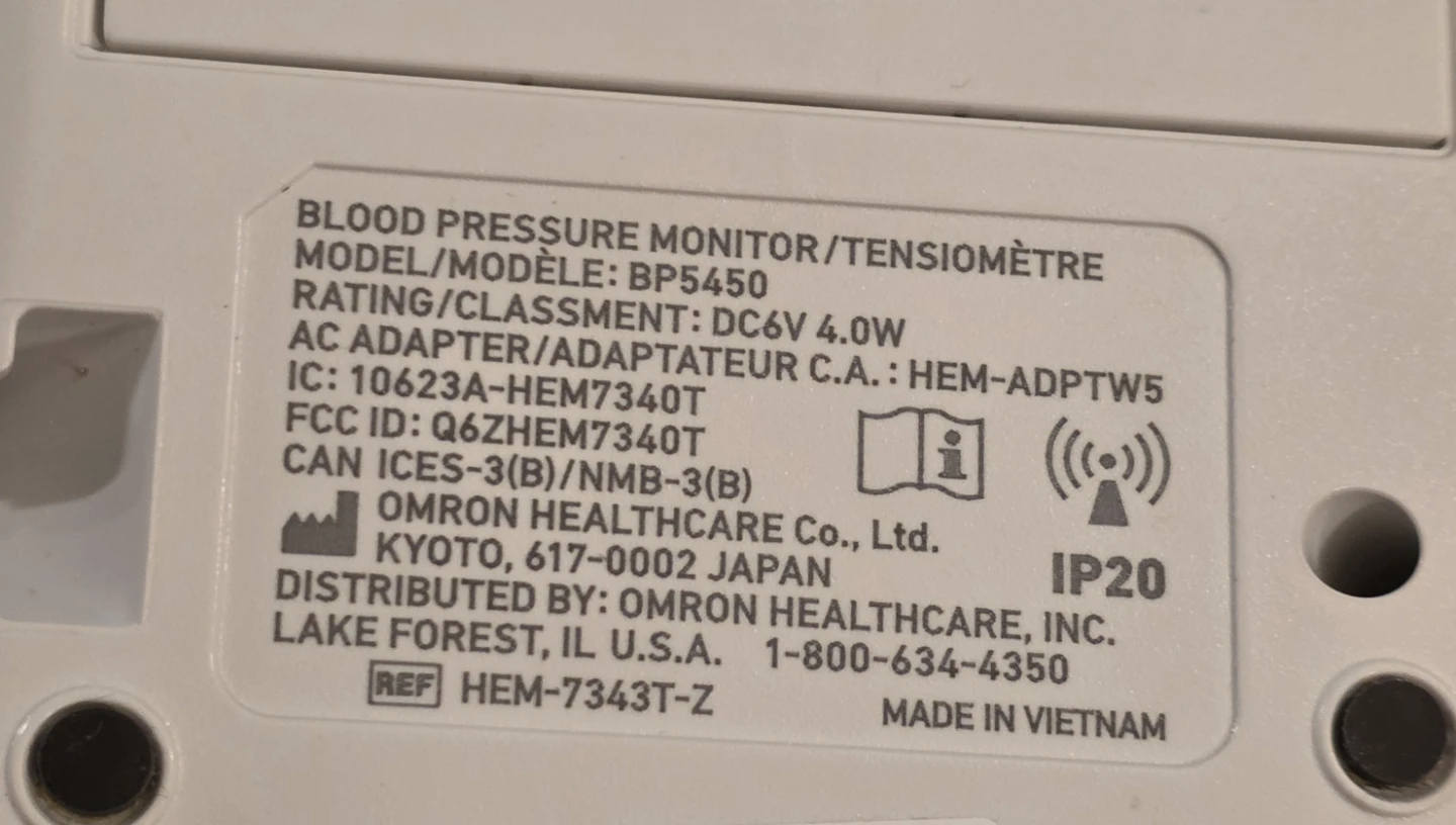 Omron Platinum BP5450 Blood Pressure Monitor - photo 5