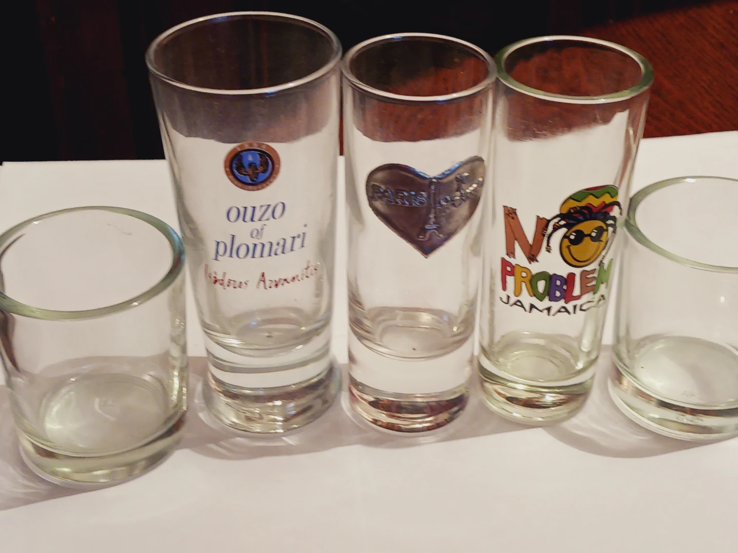 Set of 5 Souvenir and Plain Shot Glasses - photo 3