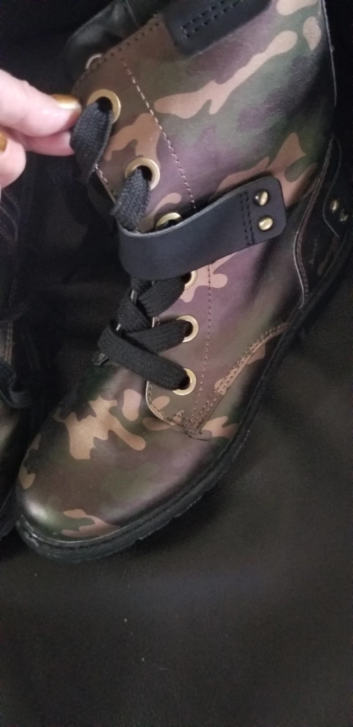 Camo Combat Boots never worn - photo 2