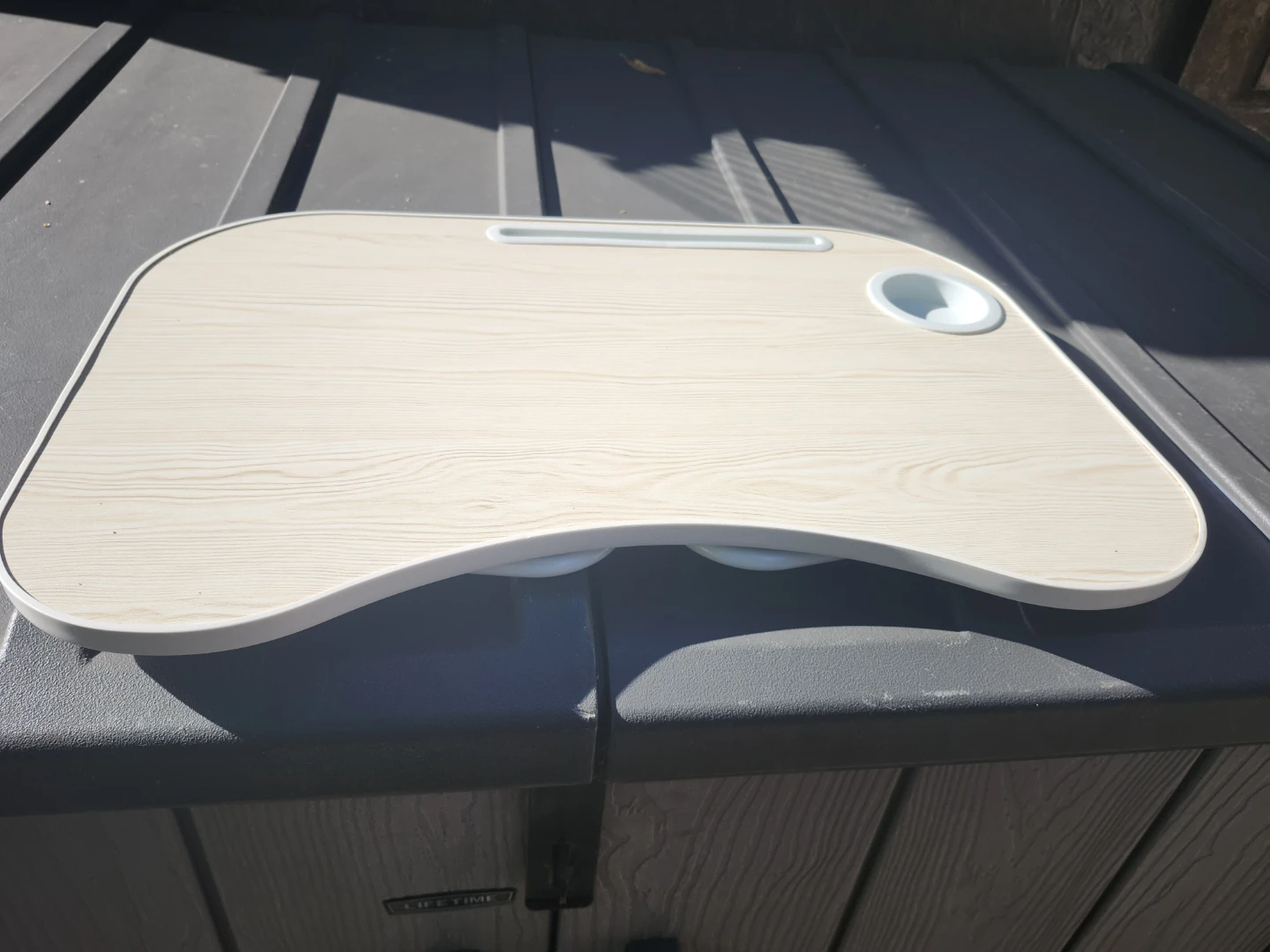Portable Lap Desk with Cup Holder and Tablet Stand - photo 4