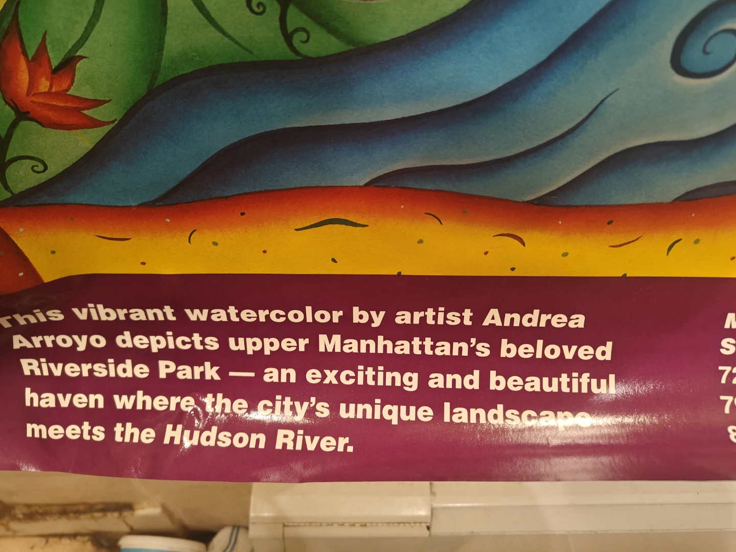MTA Arts for Transit Riverside Park Poster - photo 4