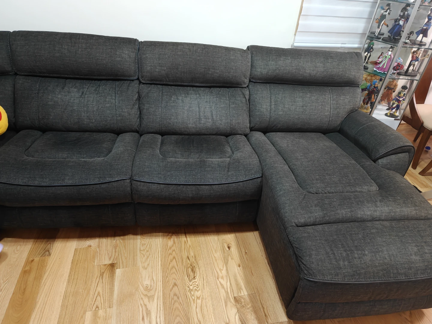 Dark Gray Reclining 7 piece Sectional Sofa - photo 4