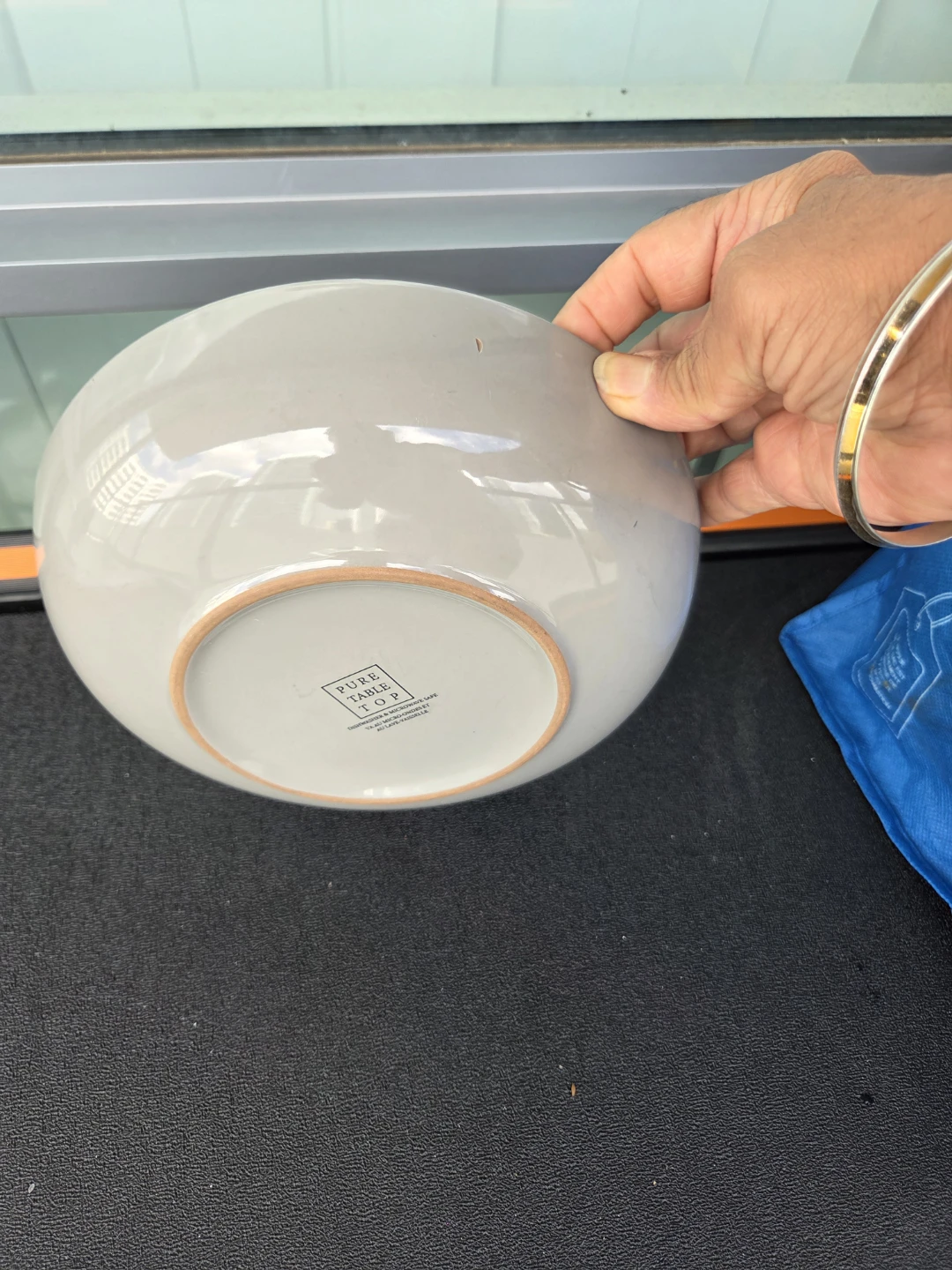 Pure Table Top Grey Serving Bowl