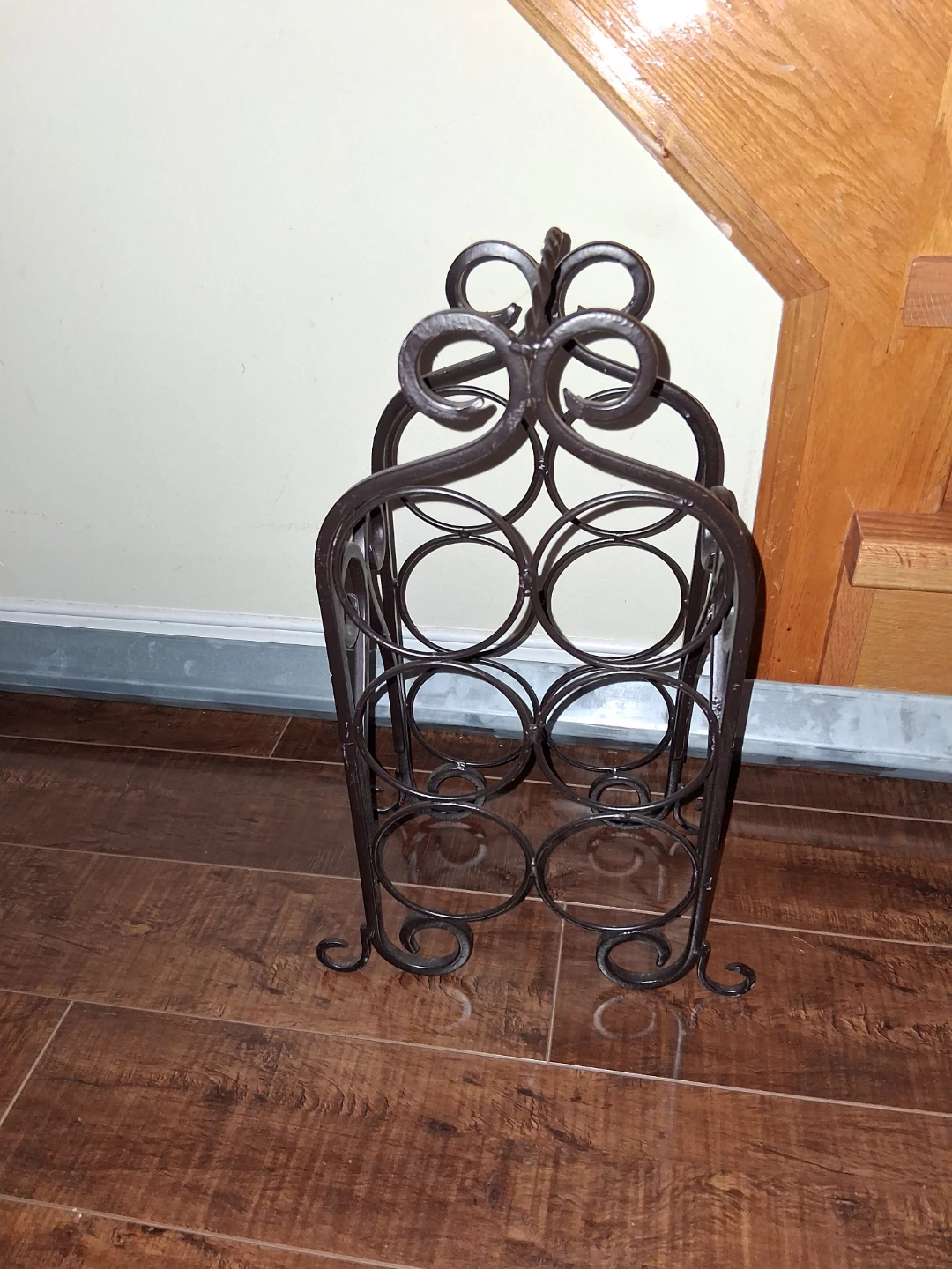 Wrought Iron Wine Rack - photo 2