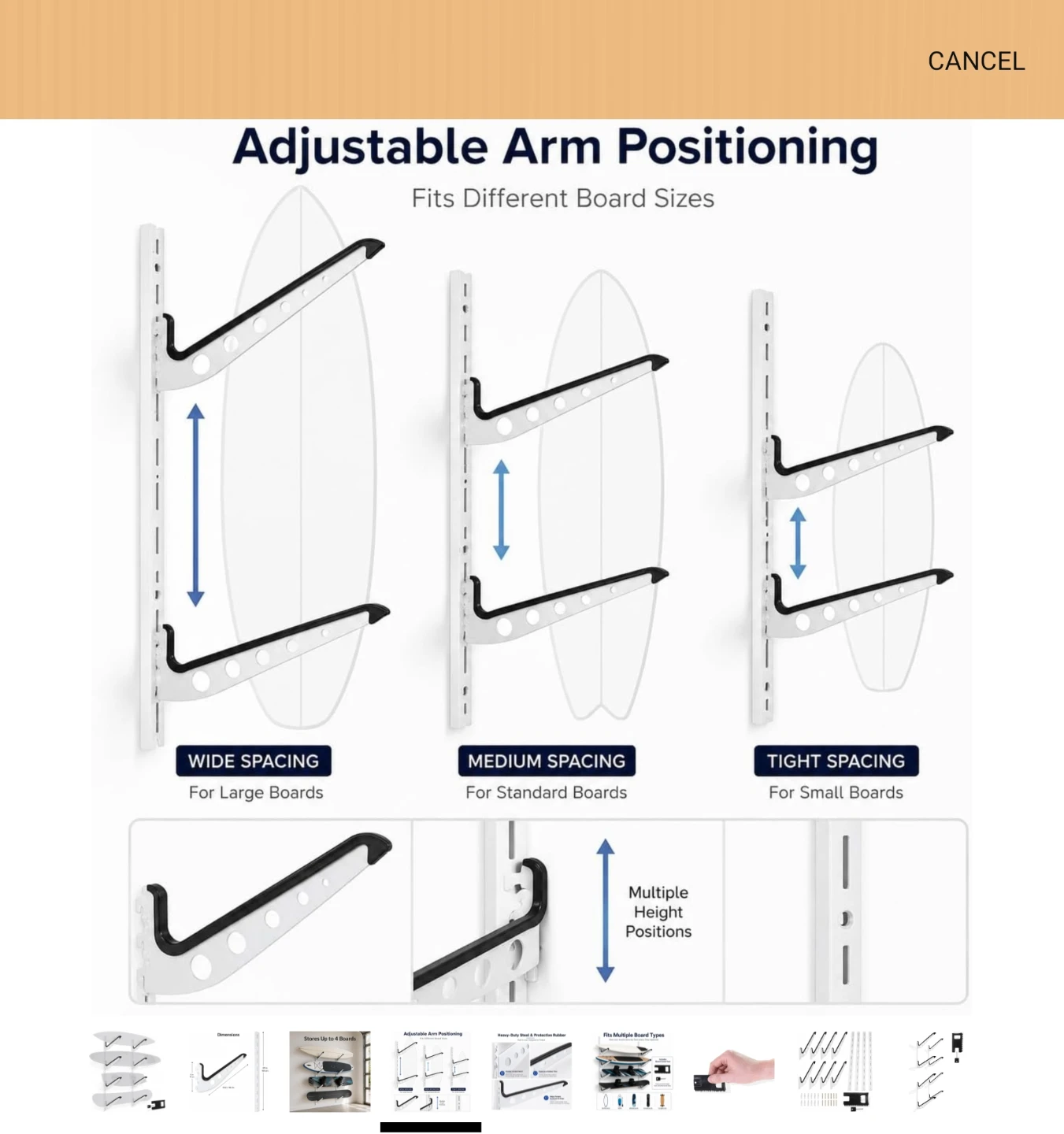 Wall-Mounted Board Storage Rack - photo 4