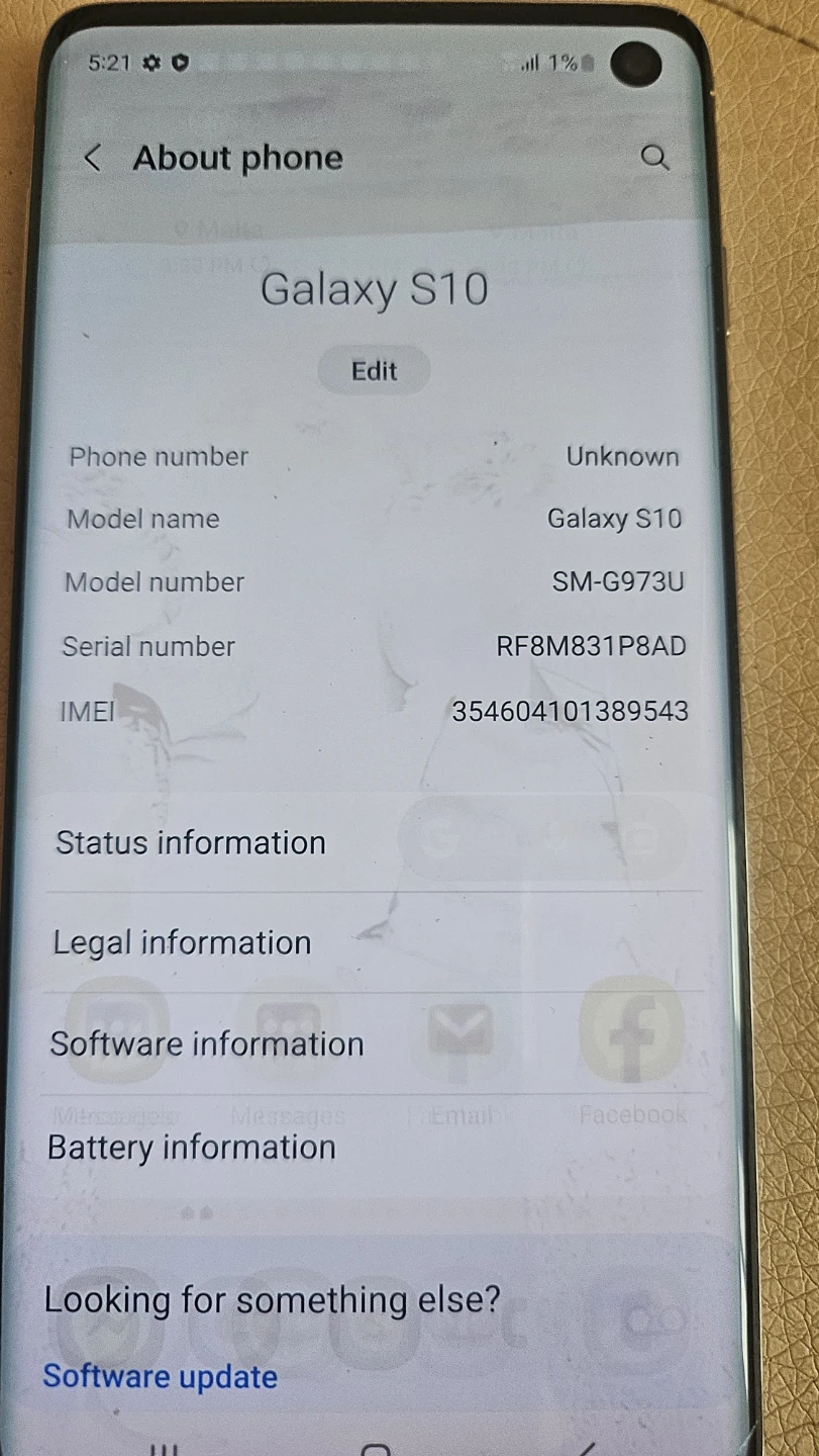 Samsung Galaxy S10 SM-G973U - photo 5