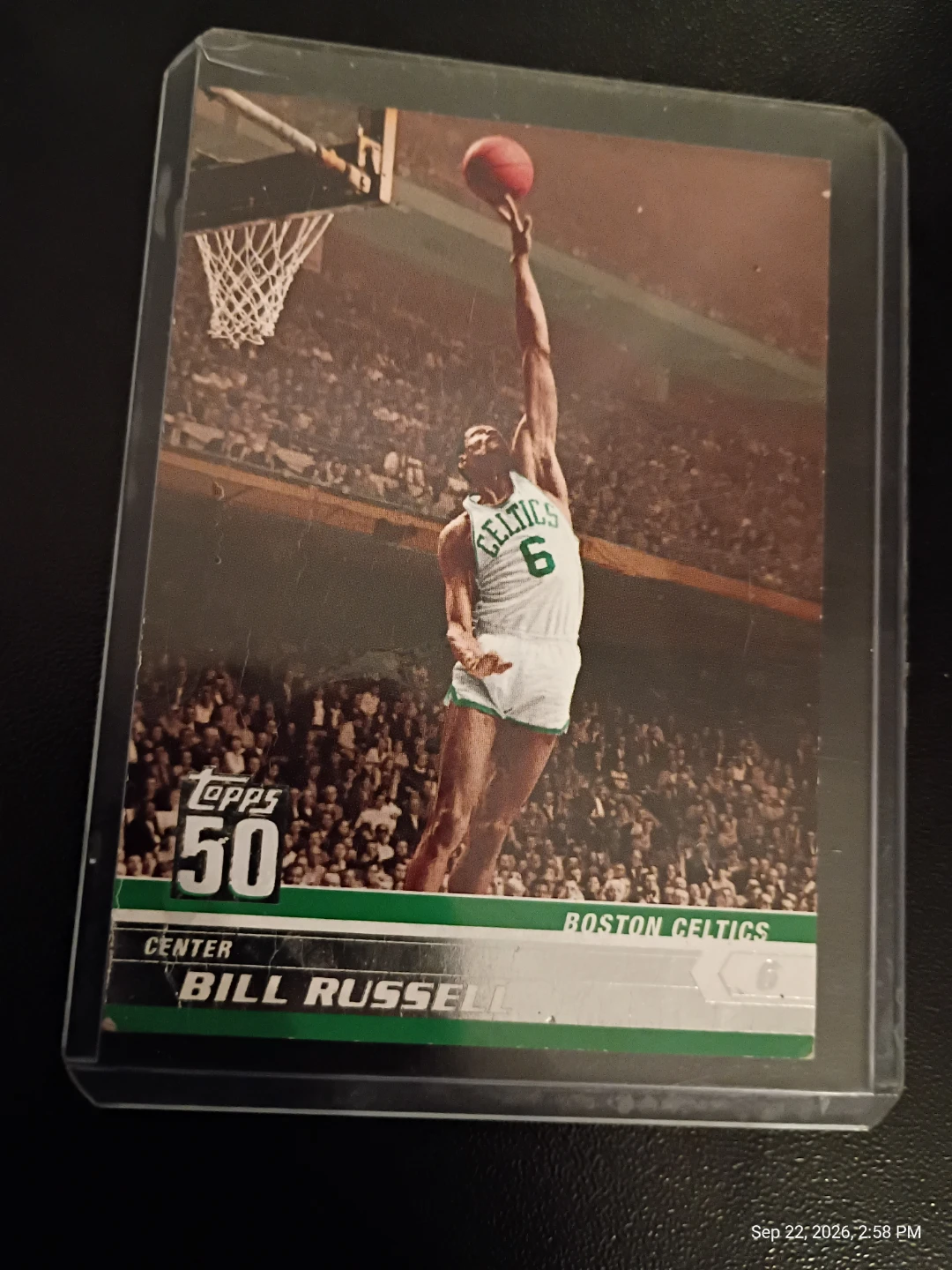 2008 Topps Bill Russell Basketball Card
