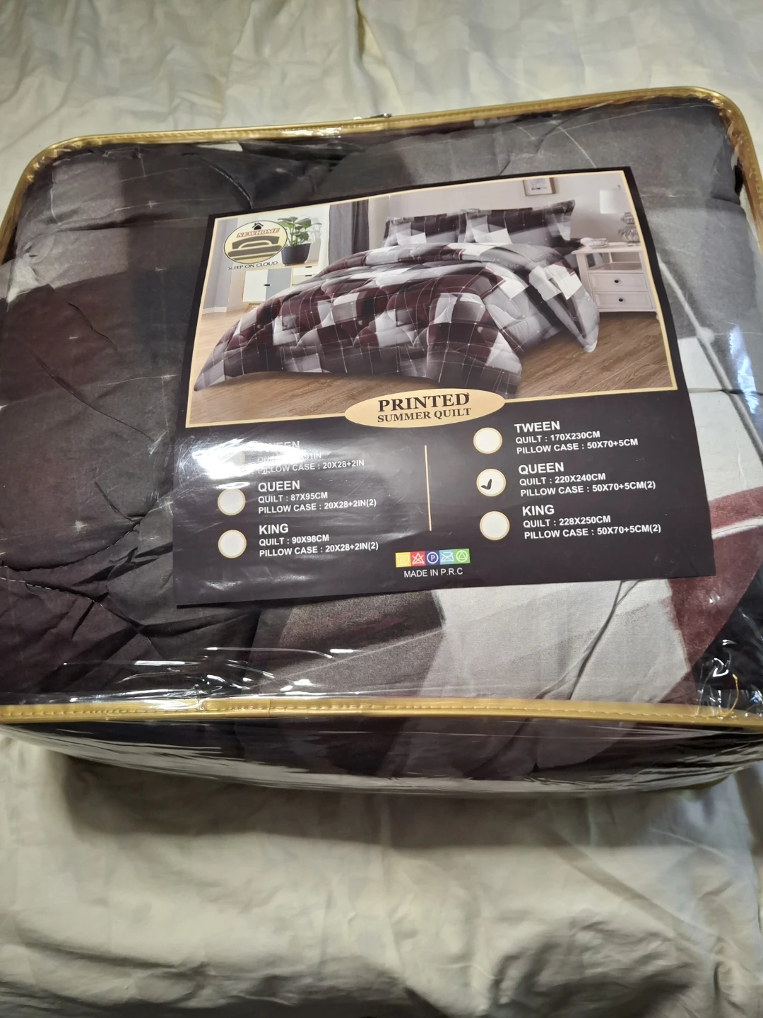 Newhome Printed Summer Quilt - Queen Size