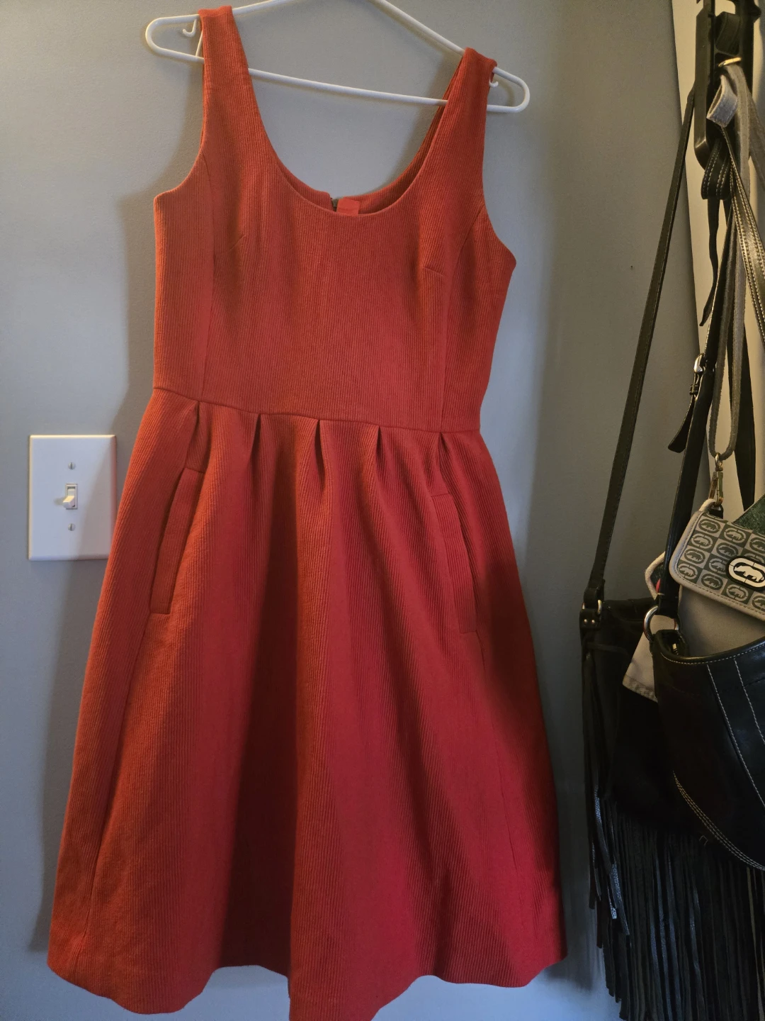 Red  Fit and Flare Dress sz 6
