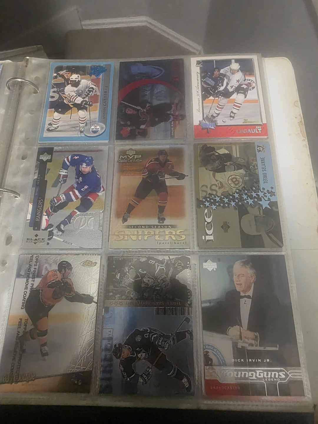 Collection of NHL Hockey Trading Cards in Binder - photo 3