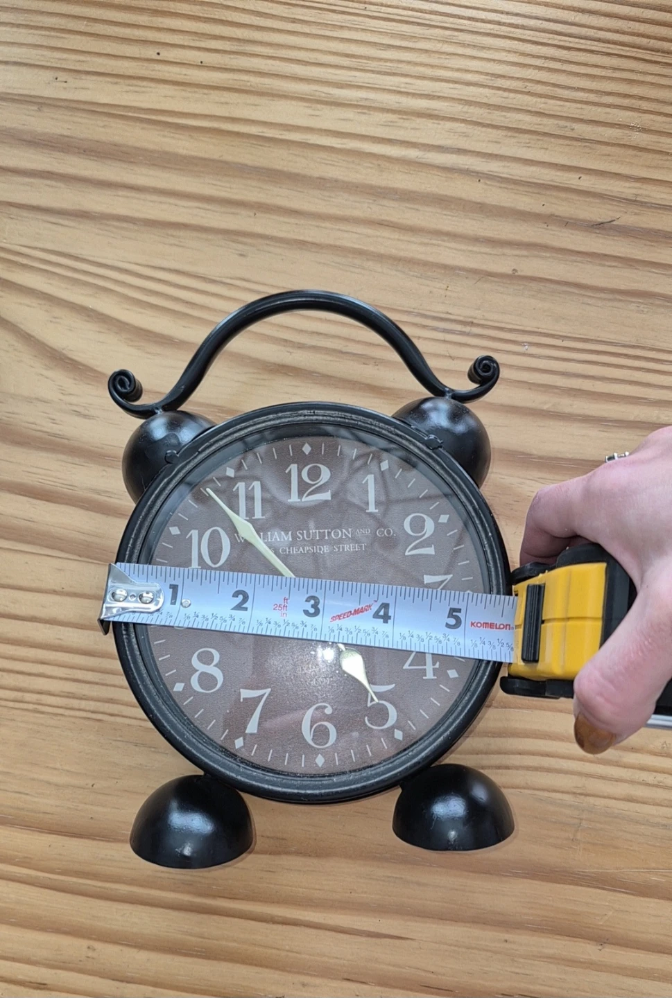 William Sutton & Co. Black Analog Table Clock - photo 3