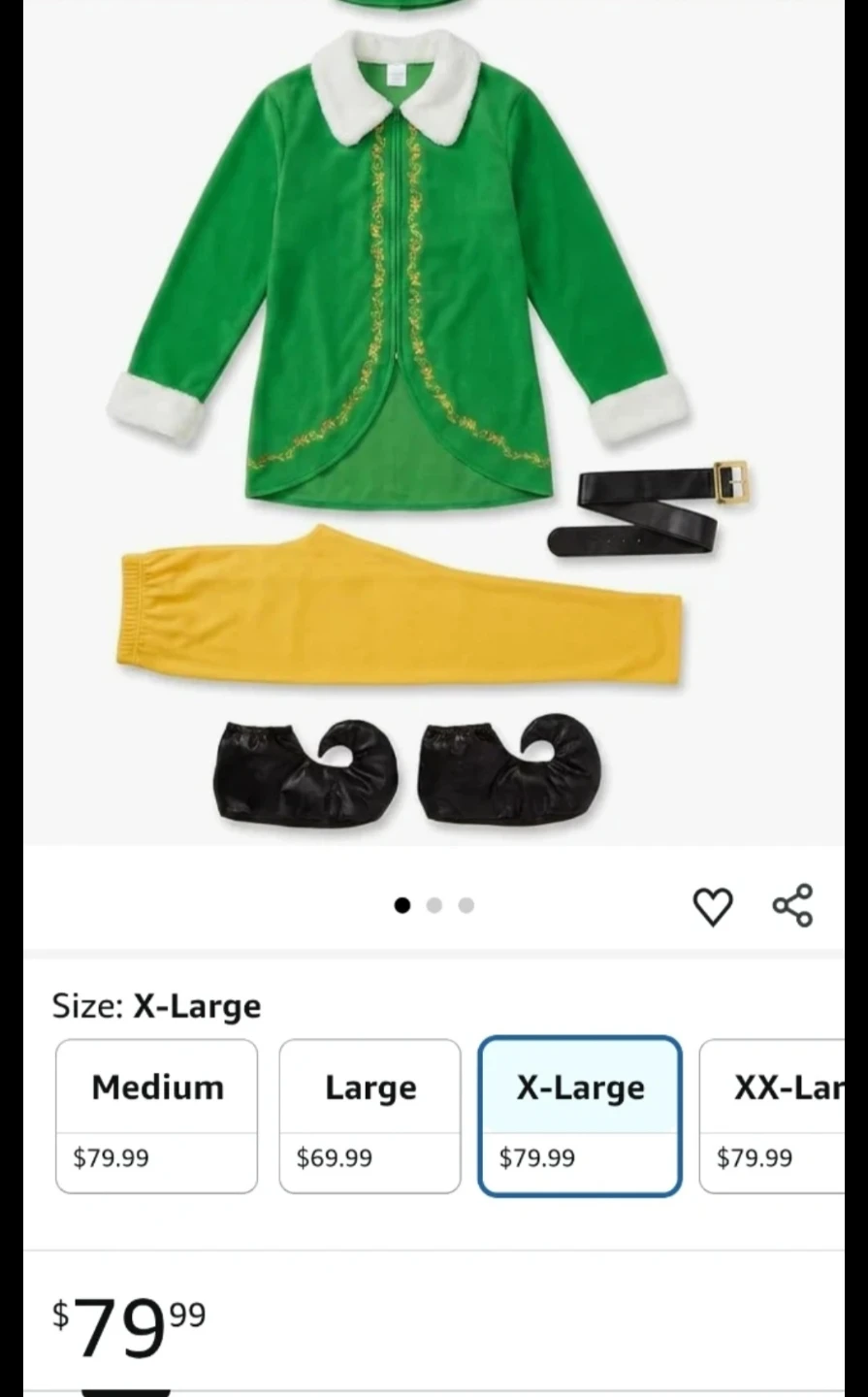 Morph Adult Male Elf Costume - XL