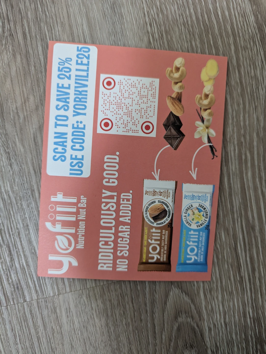 🏈 Yofiit Nutrition Nut Bar Discount Card