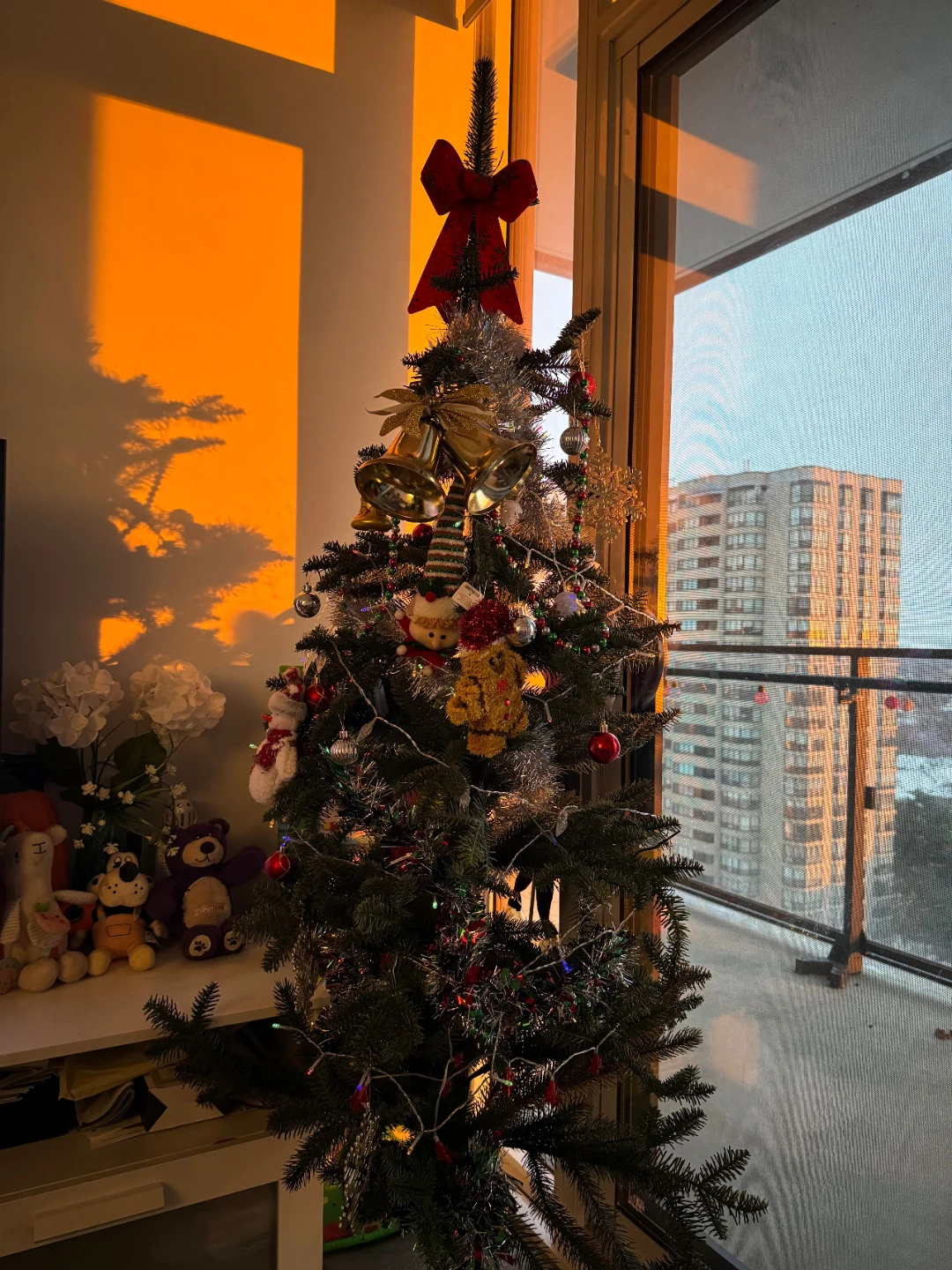 Artificial Christmas Tree with Ornaments