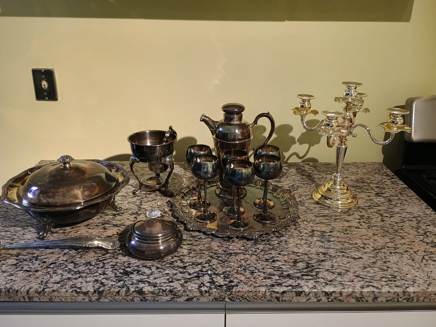 Silver Plated Serving Set