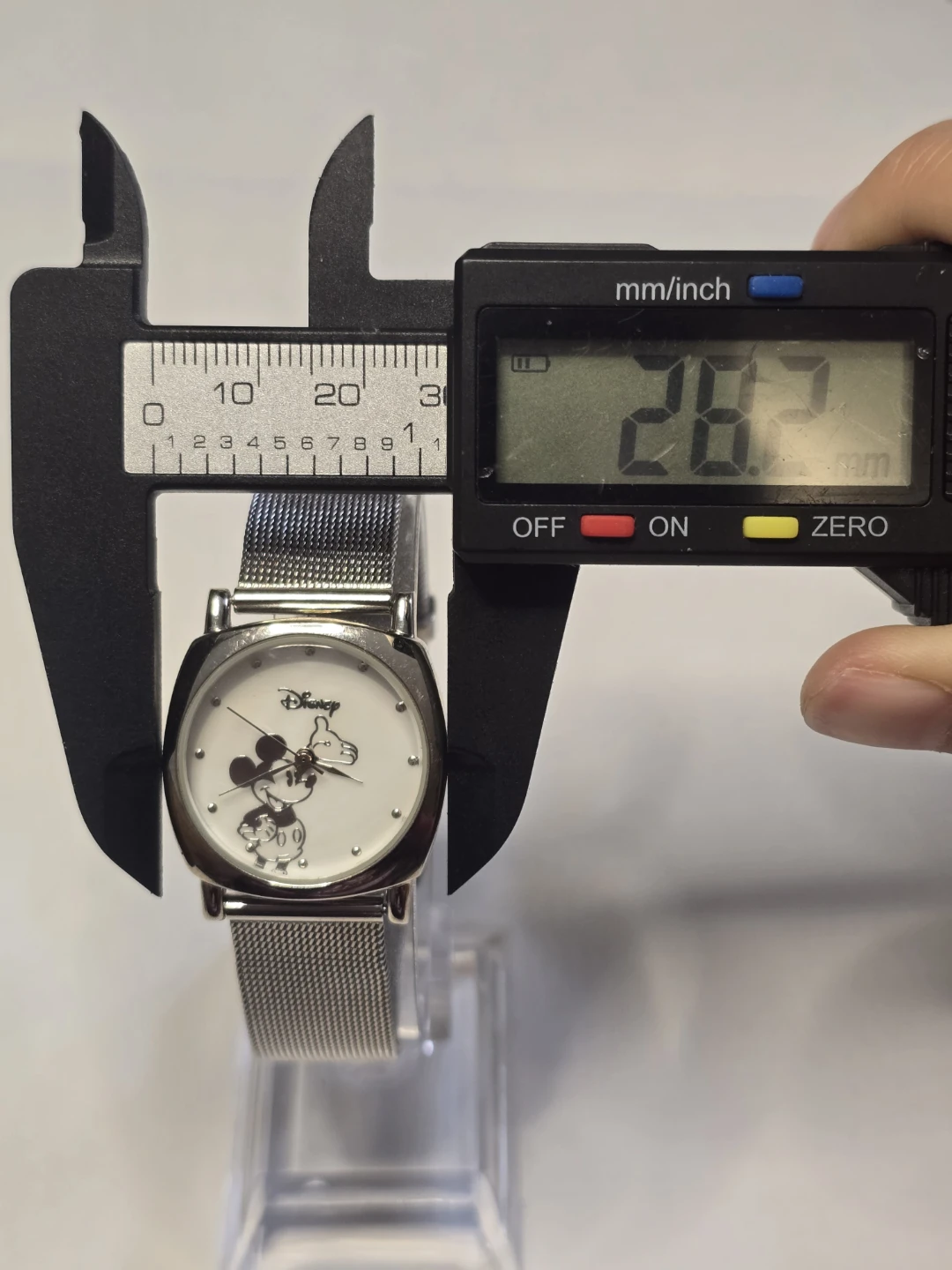 Disney Mickey Mouse Metal Strap Quartz Watch 28mm - photo 2