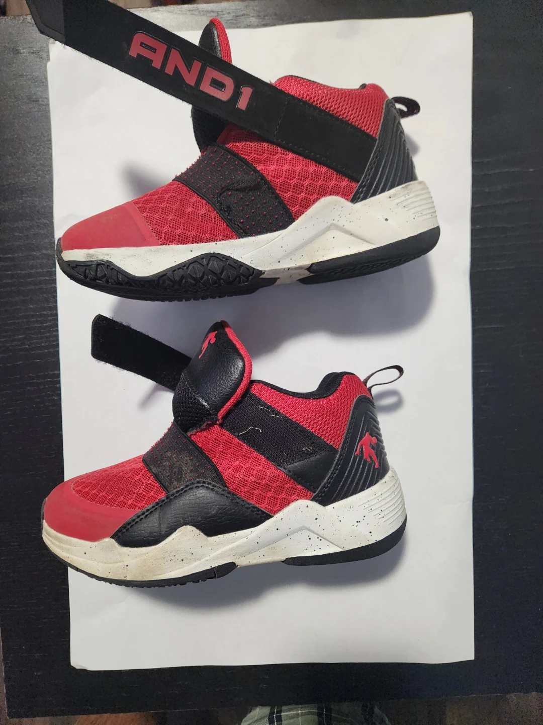 AND1 Boys' Red and Black Sneakers - photo 3