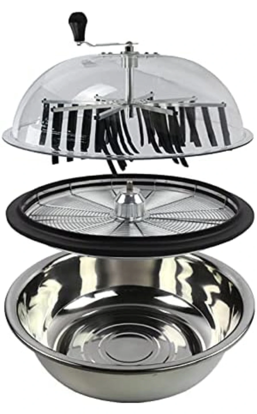 16" Manual Bowl Leaf Trimmer w/ Blades & Scissors Dry/Wet Plants - photo 3