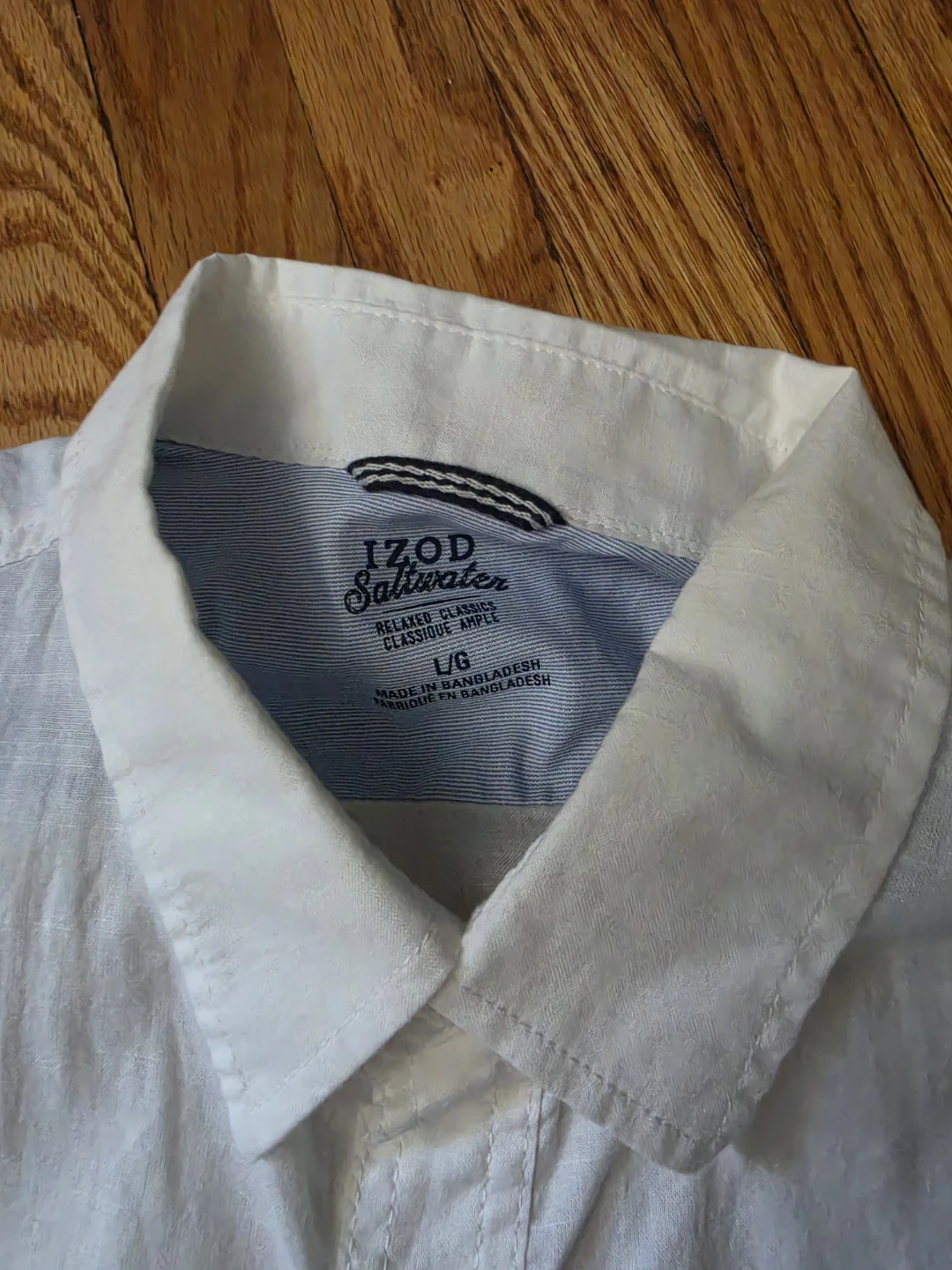 IZOD Saltwater Relaxed Classics Shirt - White 🏈 - photo 2