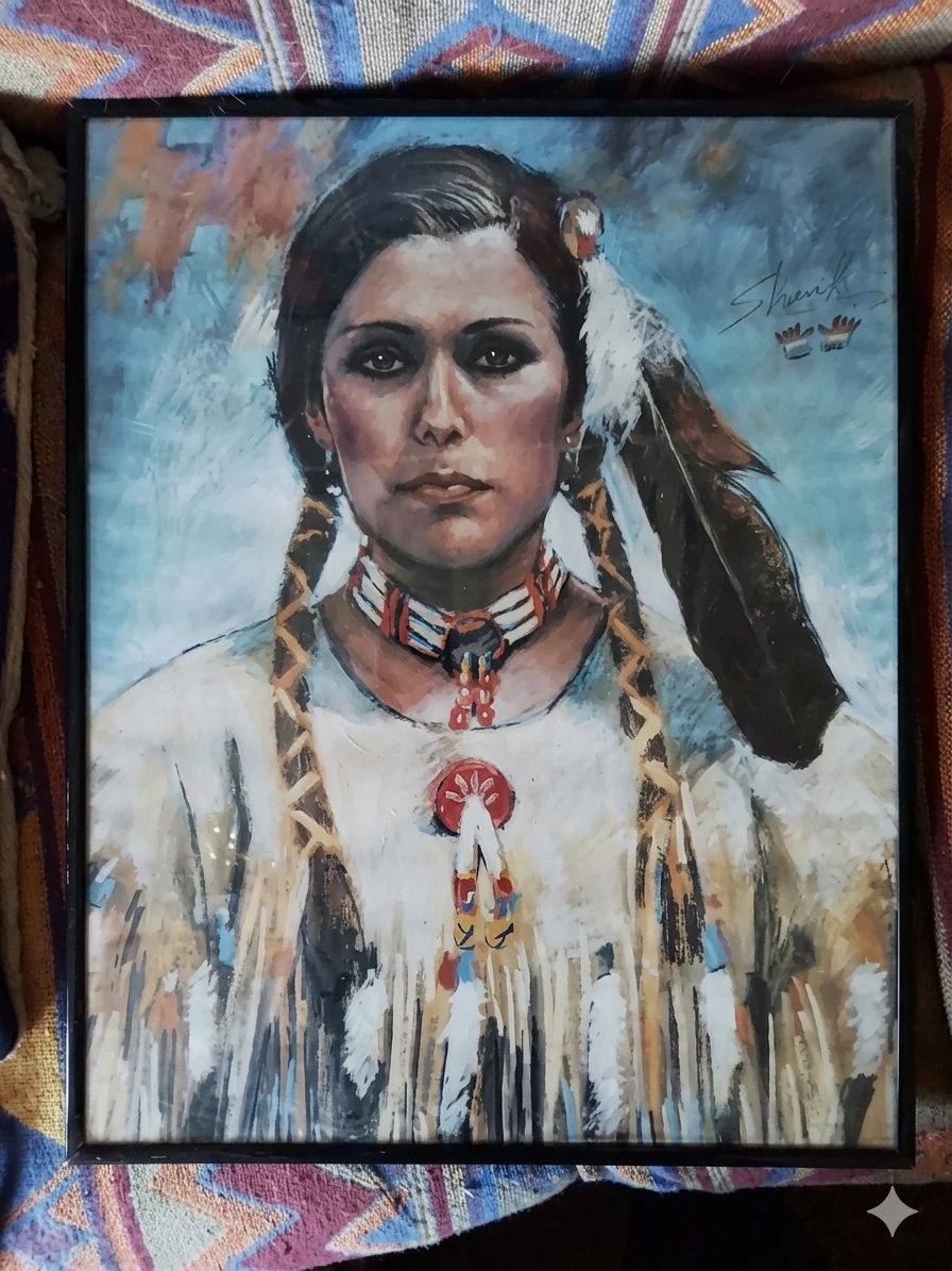 Budd Sherrick Native American Portrait Print