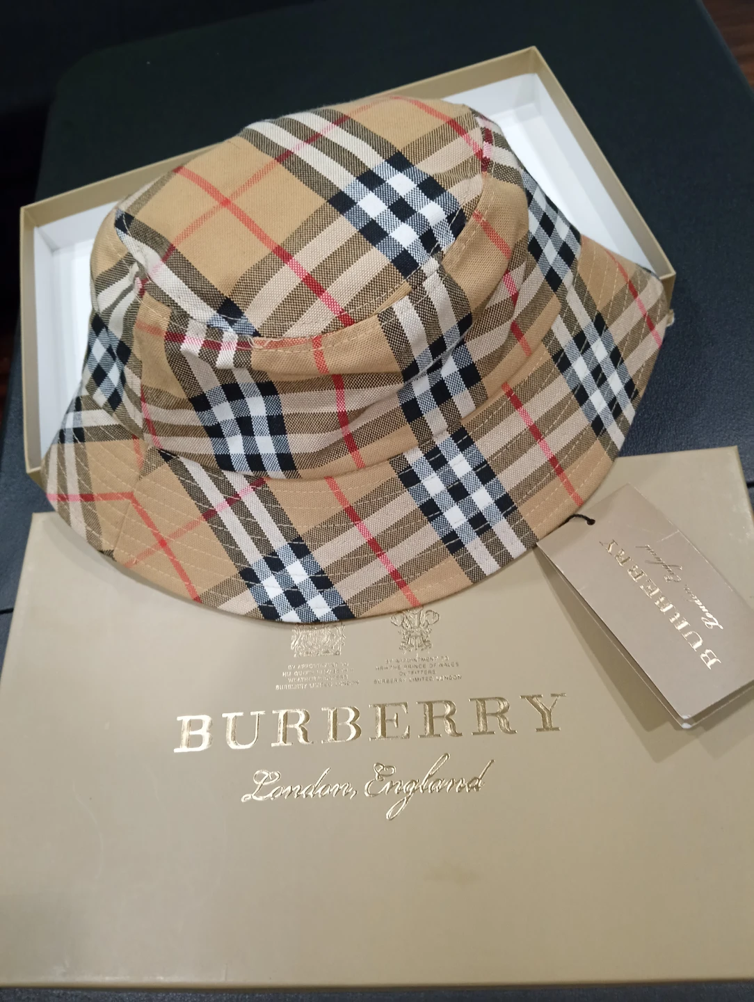 Burberry Vintage Check Bucket Hat unisex ual not you - photo 5