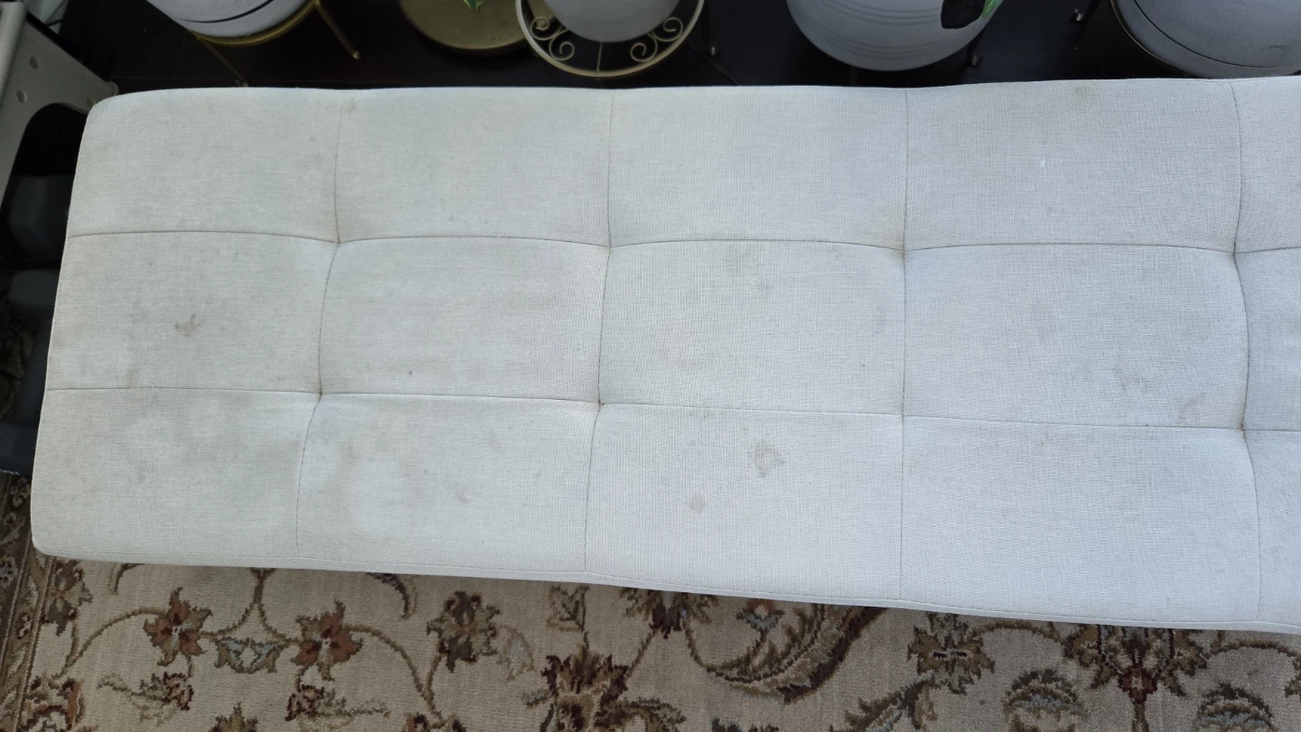 Beige foldable Fabric Storage Bench - photo 2