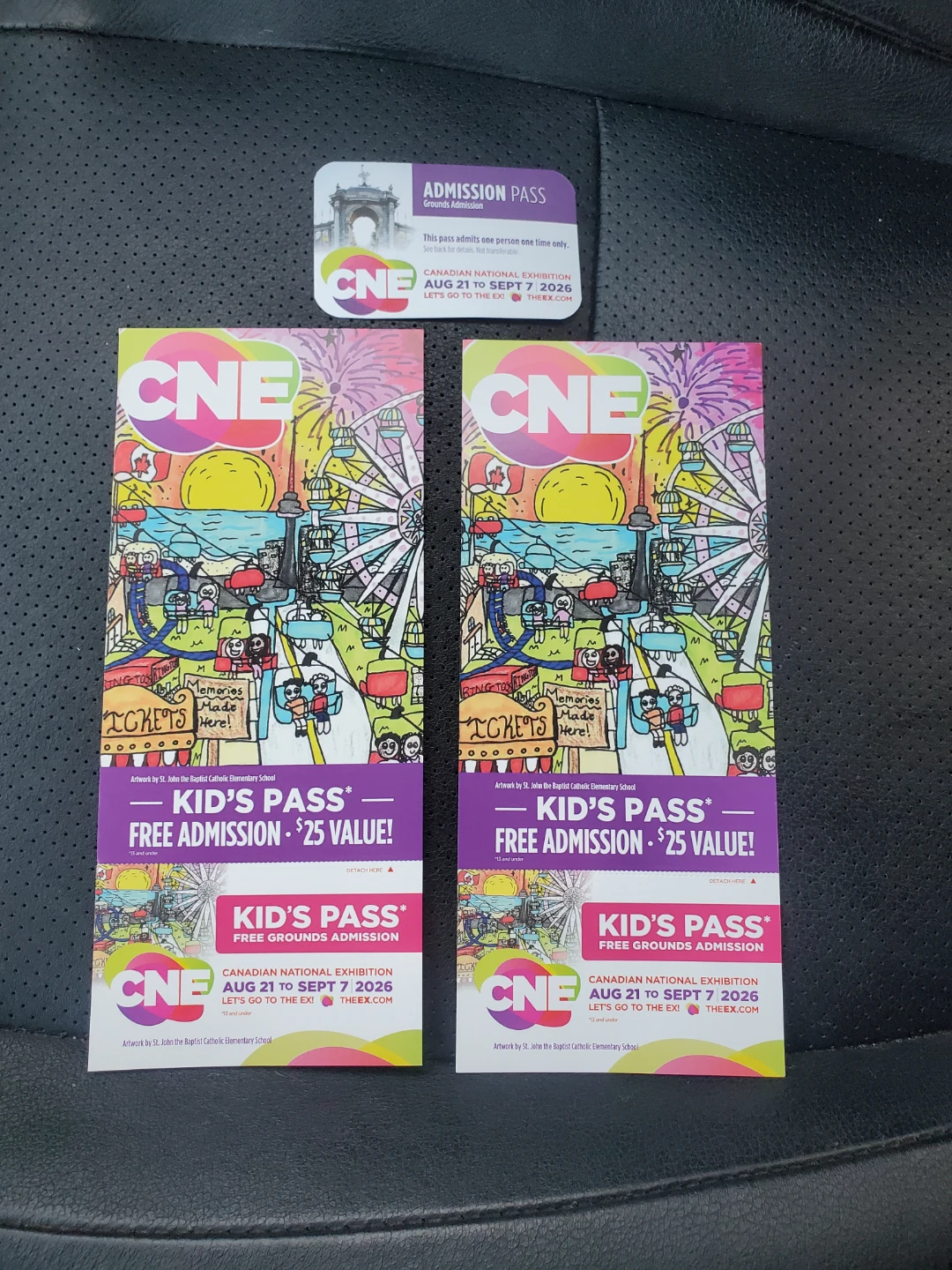 CNE pass 1 adult + 2 kids