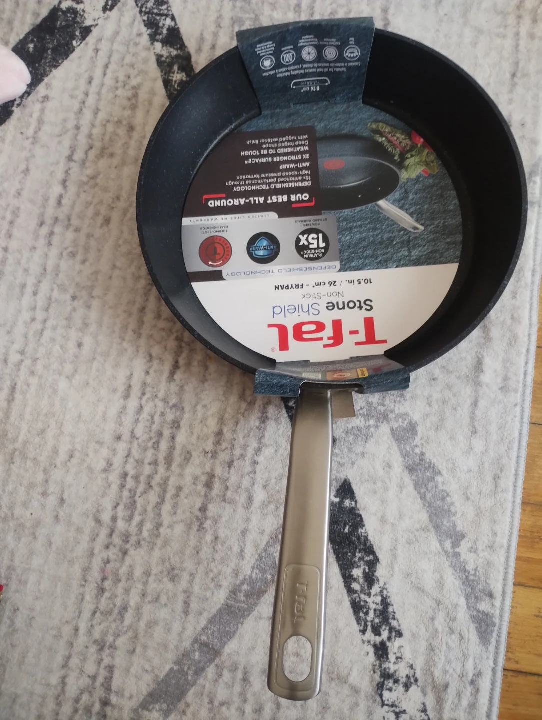 Brand new, unused T-Fal Stone Shield Non-Stick Frypan