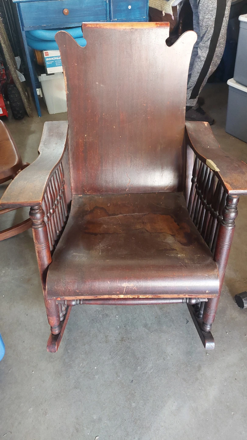 Vintage Spindle Rocking Chair