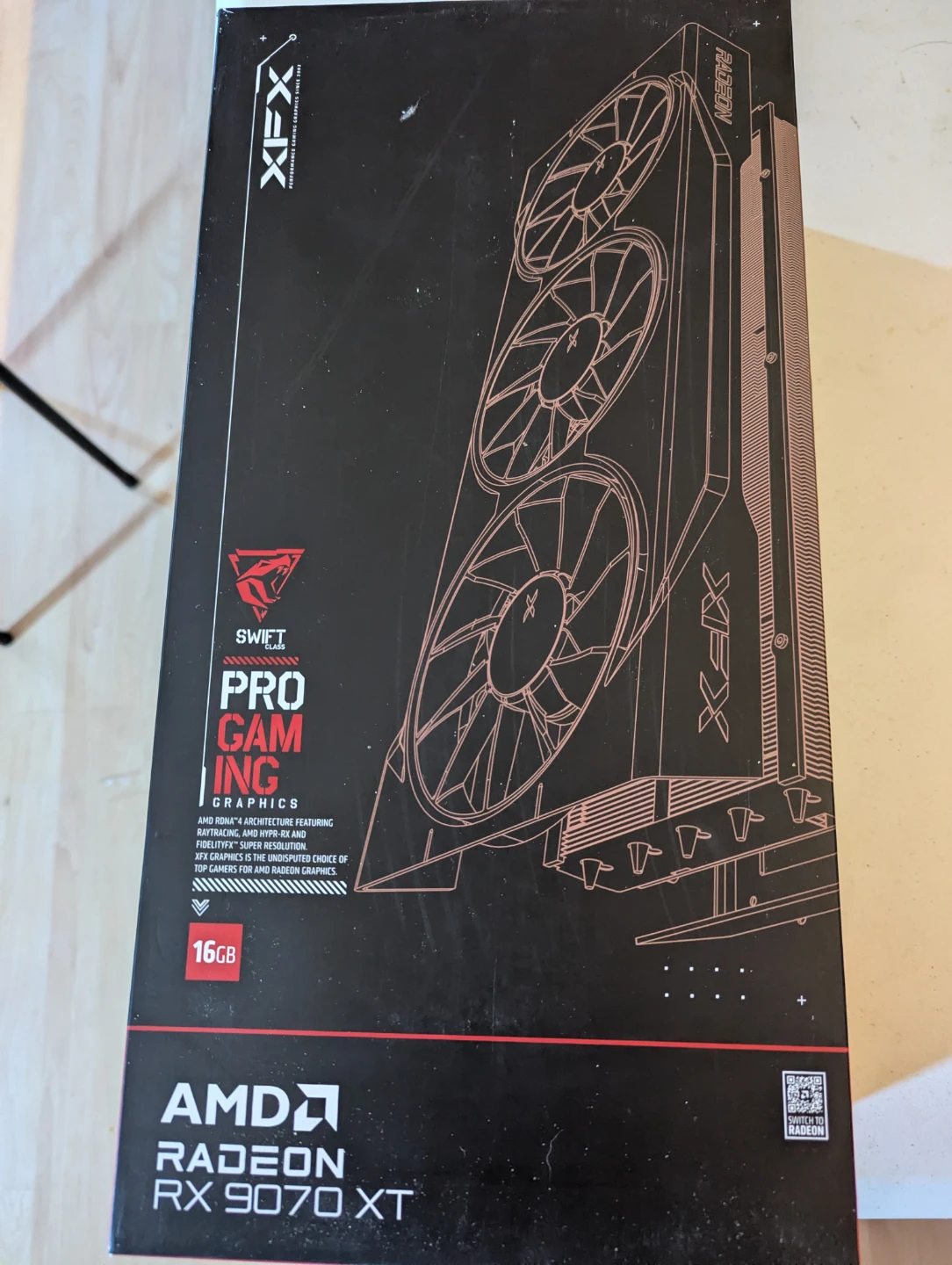 XFX  SWFT AMD Radeon RX 9070 XT 16GB (GPU only)
