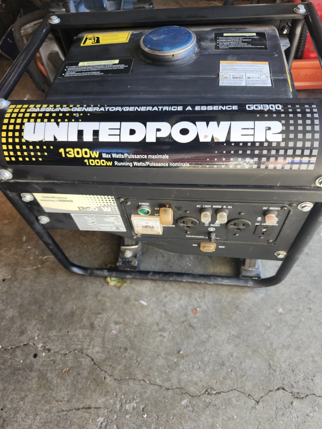 UnitedPower GG1300 Gasoline Generator - photo 2