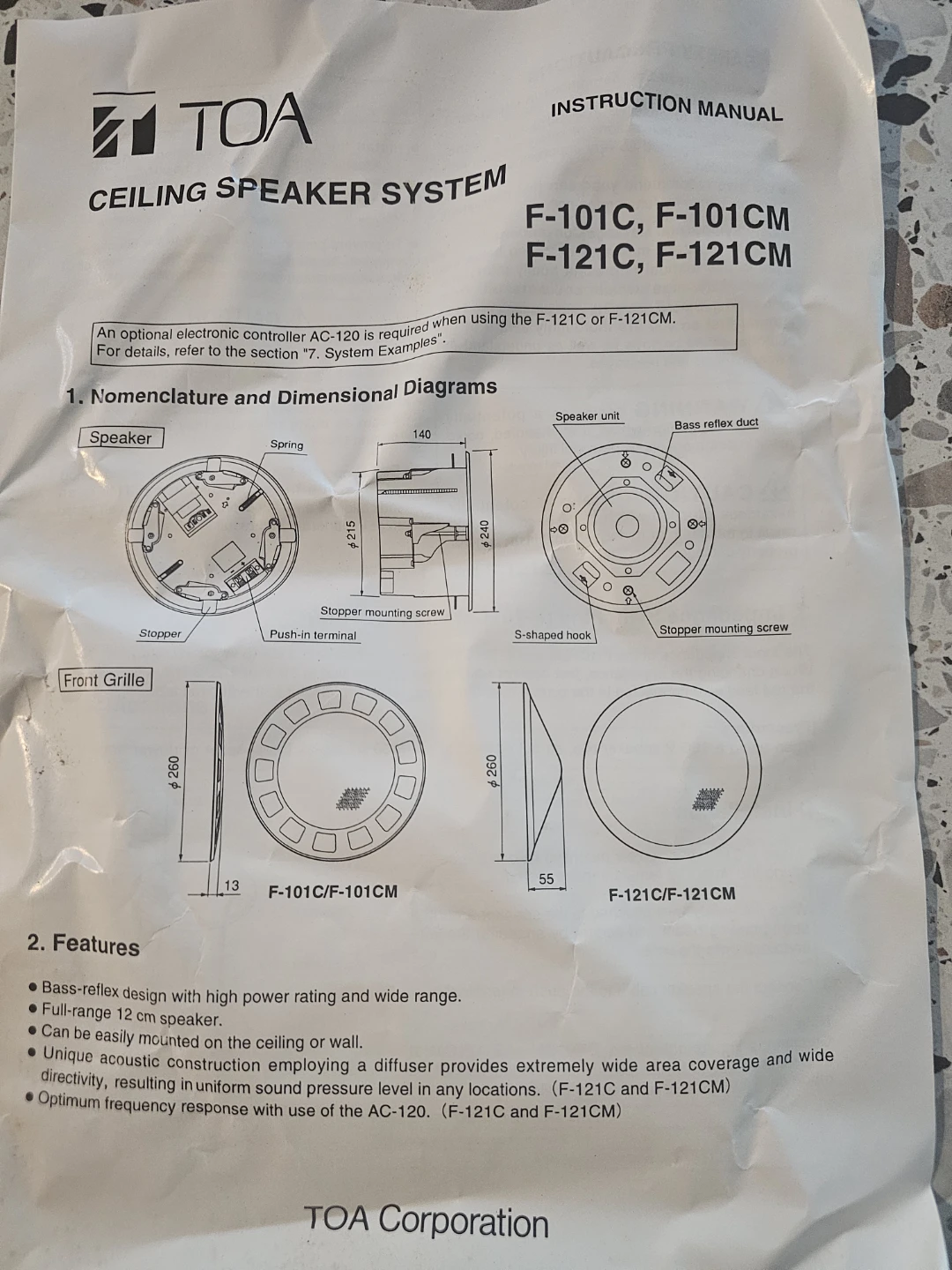 Large ceiling mount flush speakers - photo 3