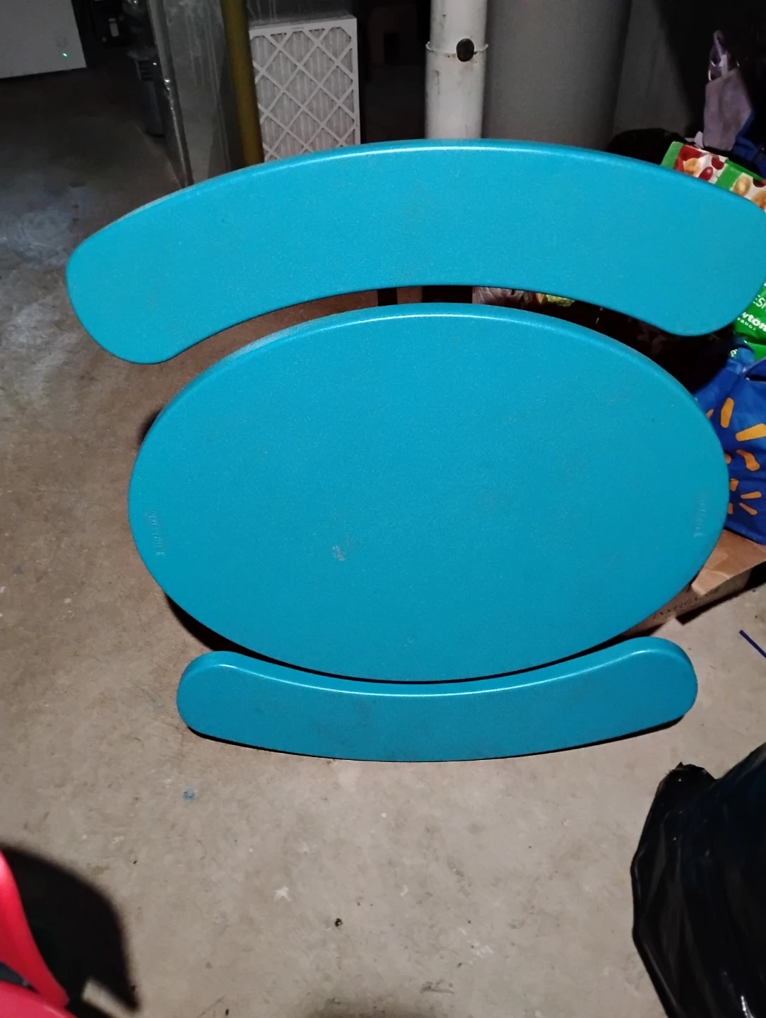 Blue Folding Plastic Table - photo 2