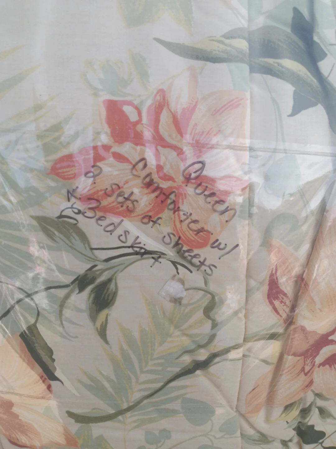 Queen Floral Comforter Set with Sheets and Bedskirt - photo 2