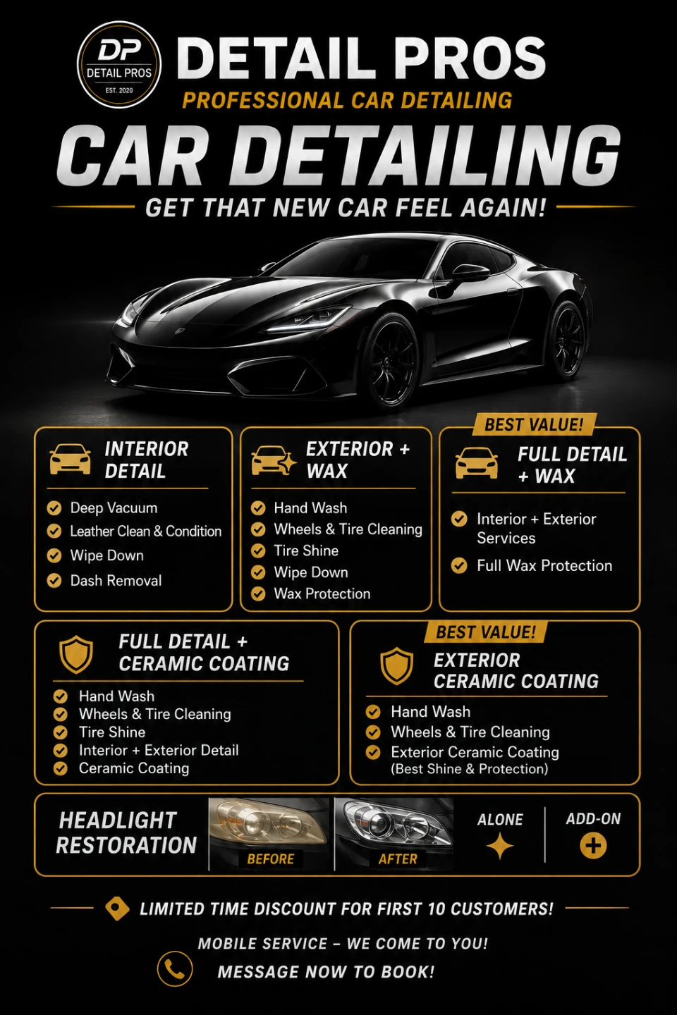 Professional Car Detailing Services