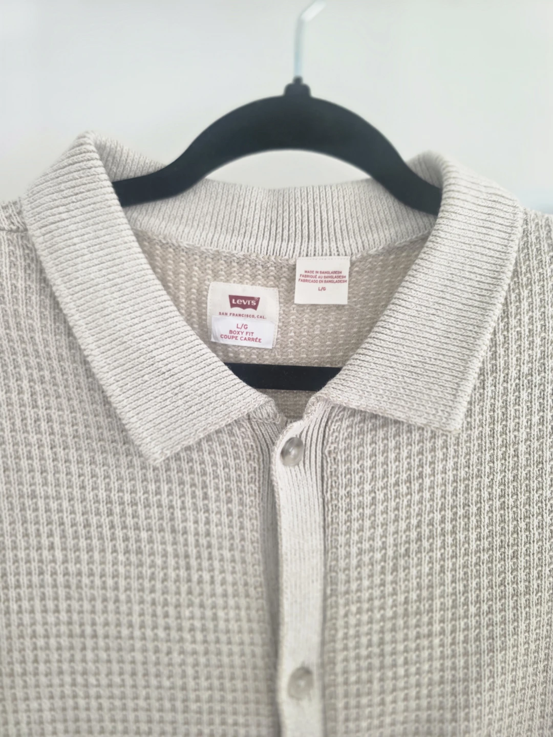 Levi's Boxy Fit Polo Shirt - Large - photo 2