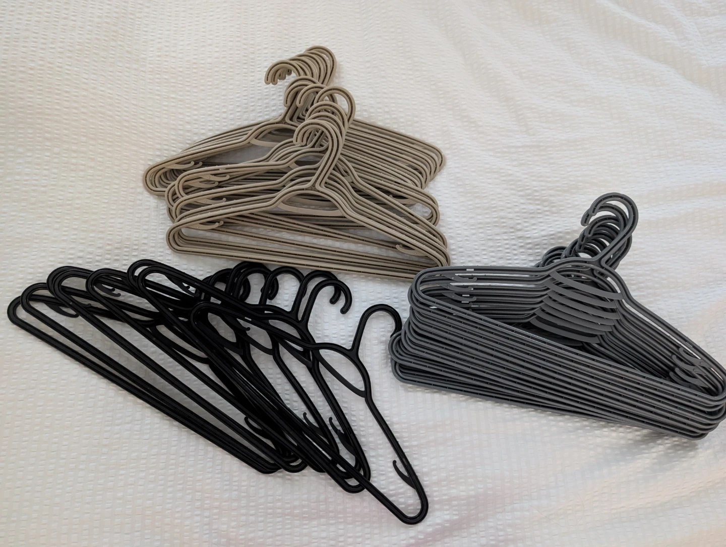 Bundle of Plastic Clothes Hangers