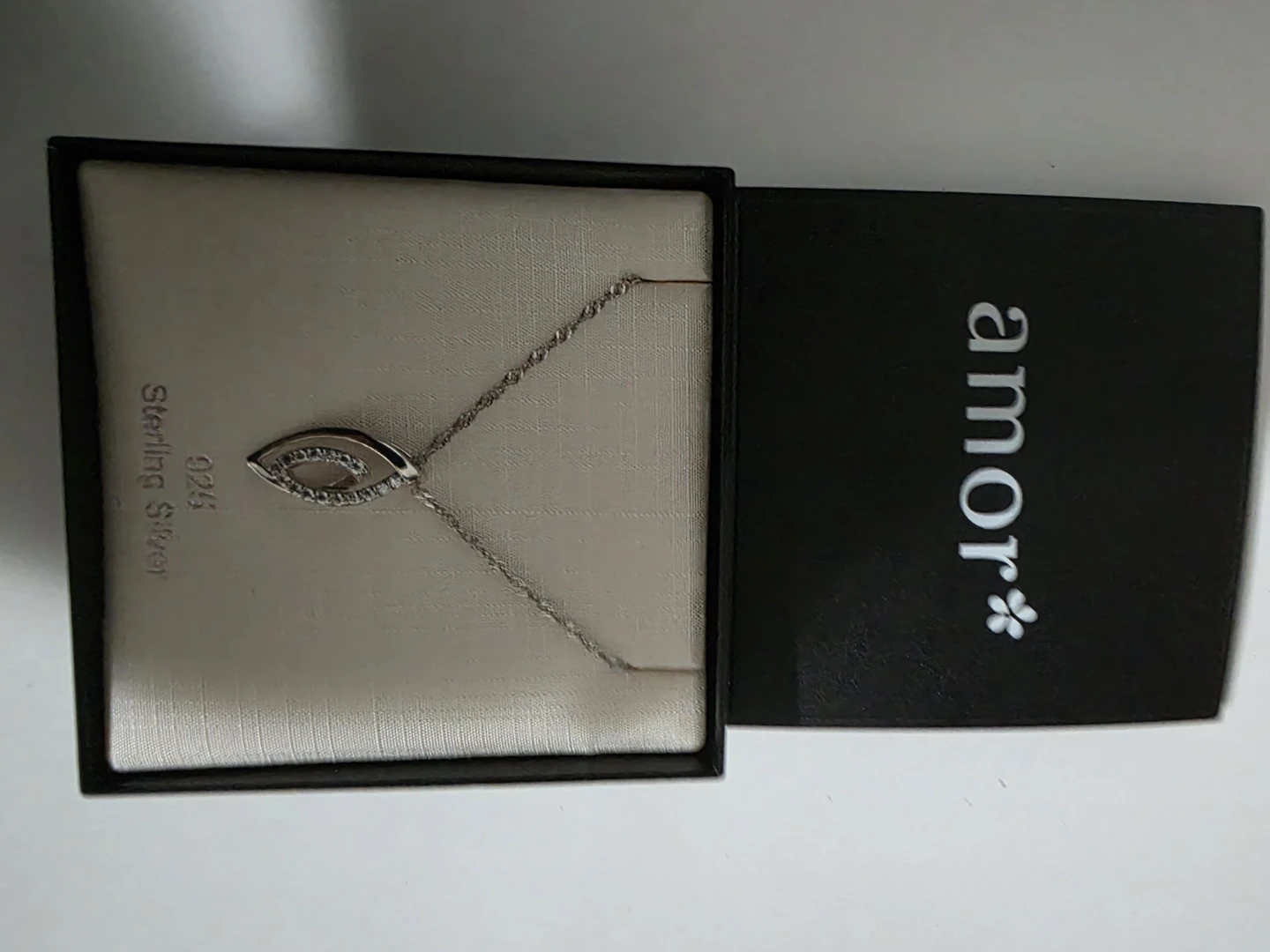 Amor Sterling Silver Pendant Necklace - photo 3