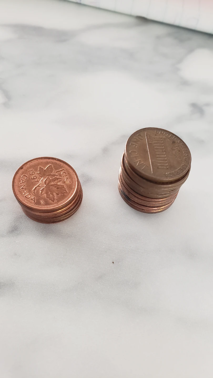 ONLY $0.25! 20 Canadian (6) and American (14) Pennies