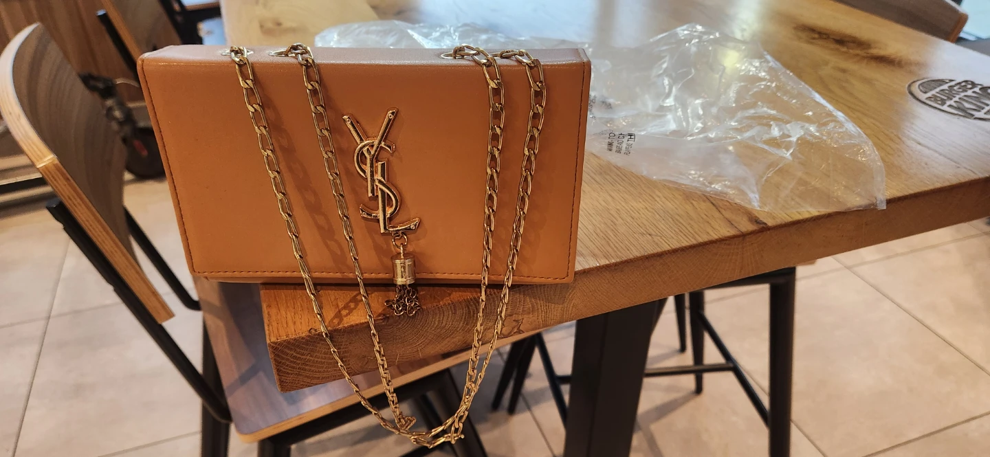 Yves Saint Laurent Brown Clutch Bag - photo 3