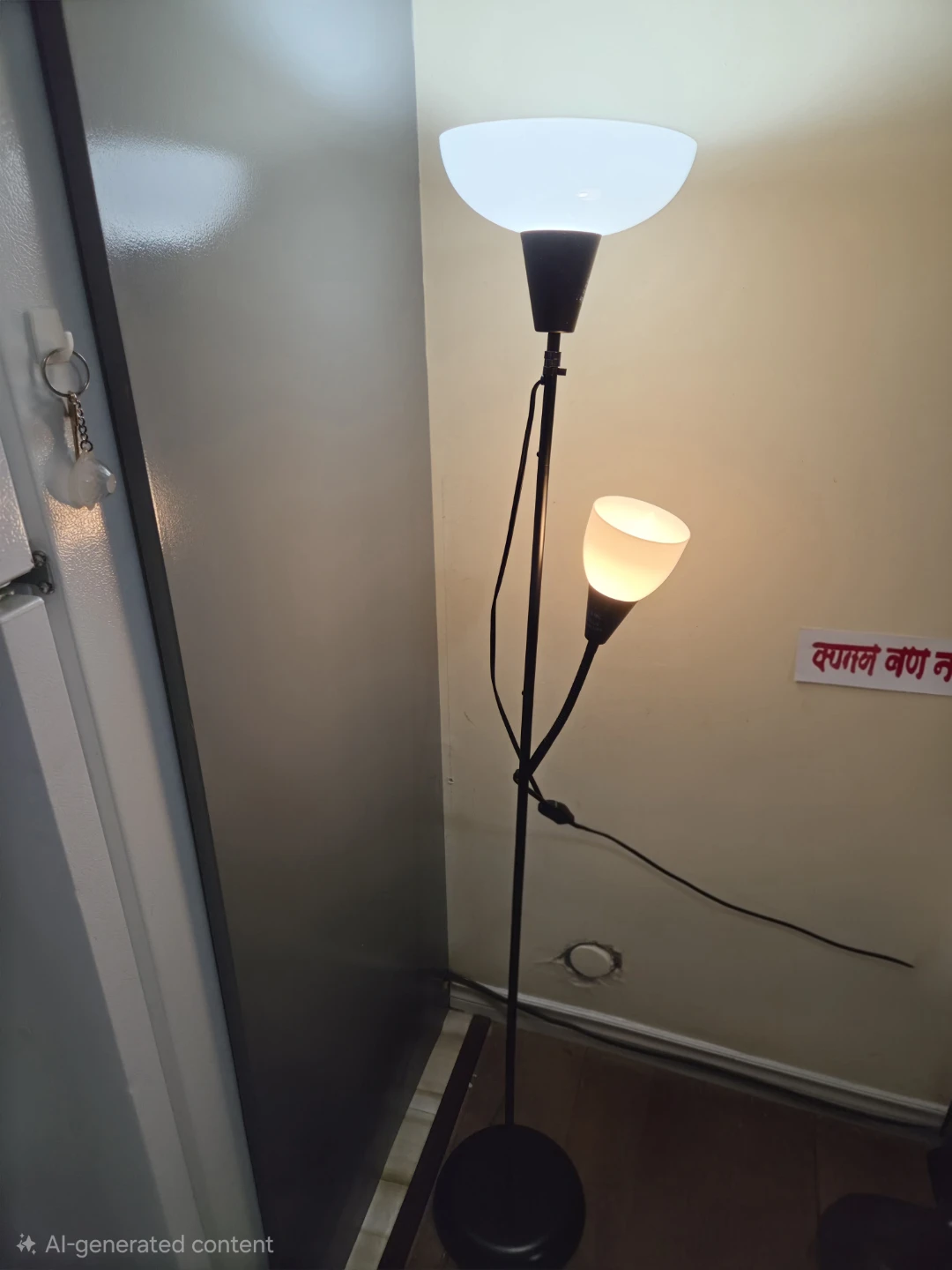 Black Floor Lamp with Reading Light - photo 4