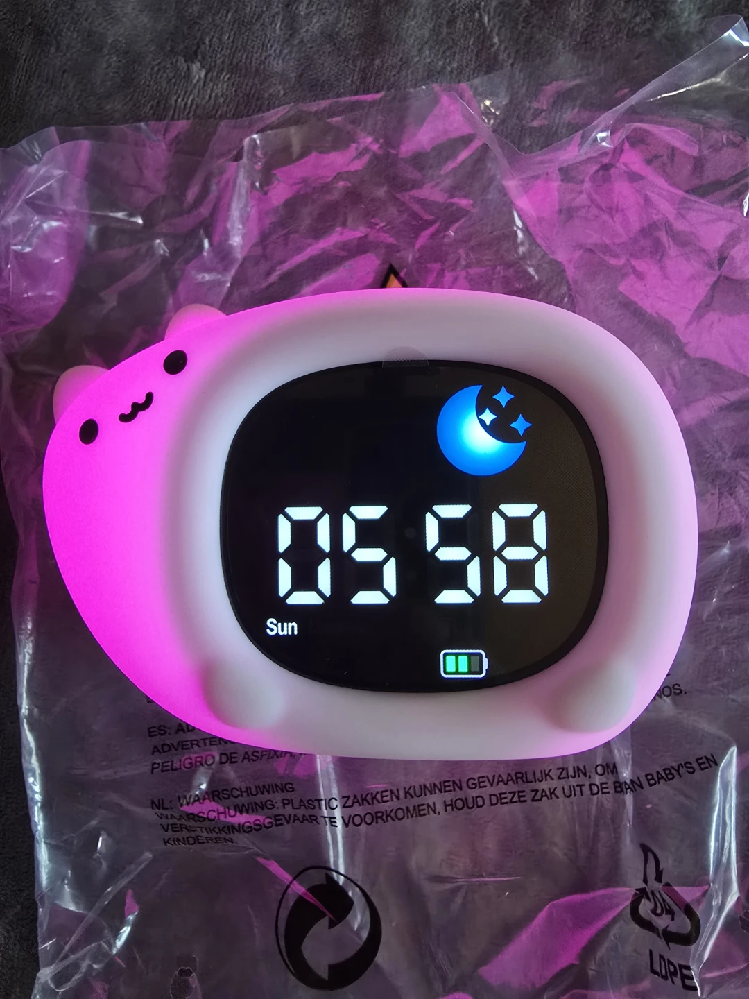 Kids Sleep Trainer Clock Lamp - photo 2