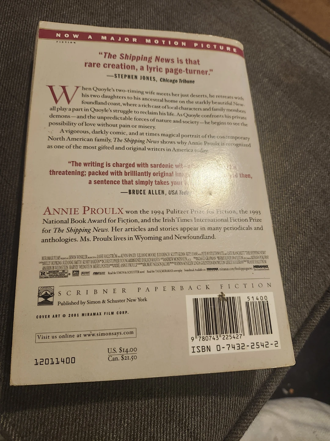 The Shipping News by Annie Proulx - photo 2