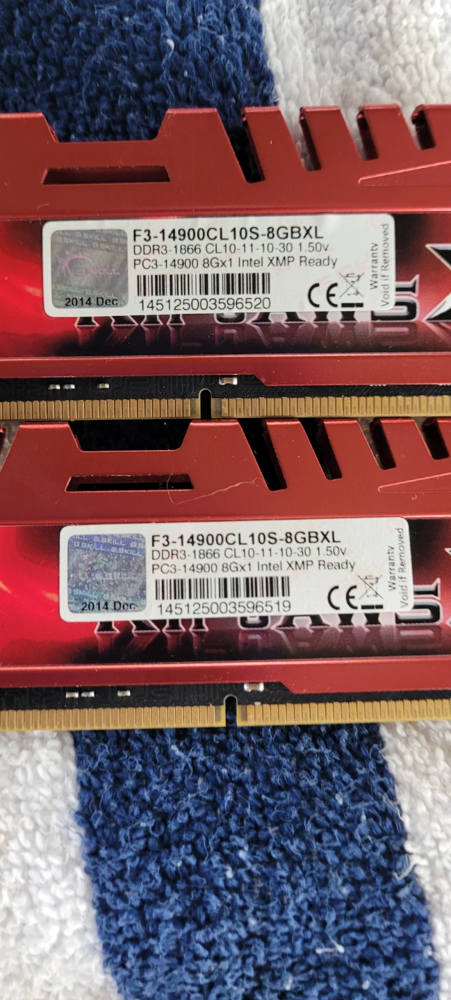G.Skill RipjawsX 16GB DDR3 RAM (2 x 8GB)