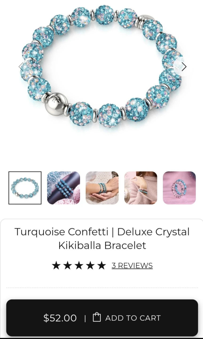 Turquoise confetti bracelet - photo 2