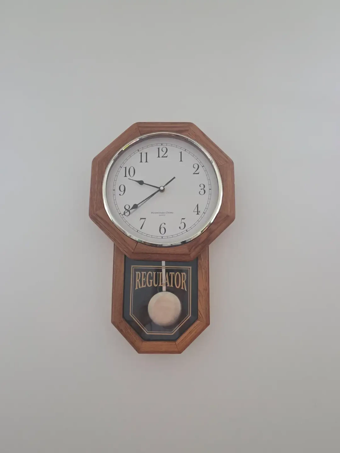 Wall Regulator Clock with Westminster Chime