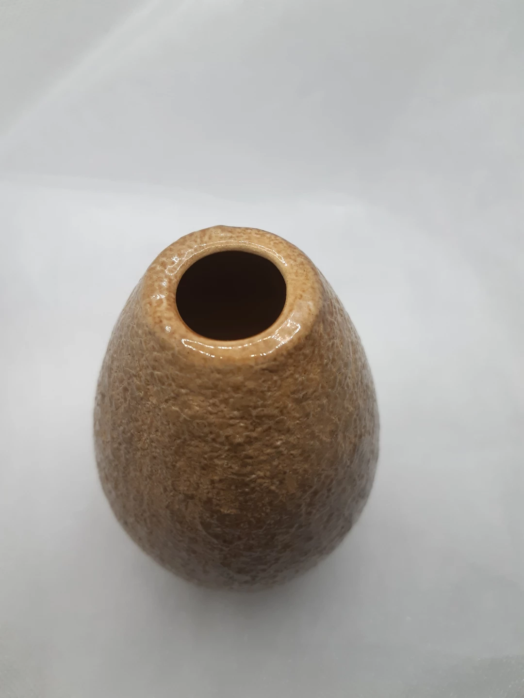 Torre & Tagus Sand Tone Teardrop Ceramic Vase